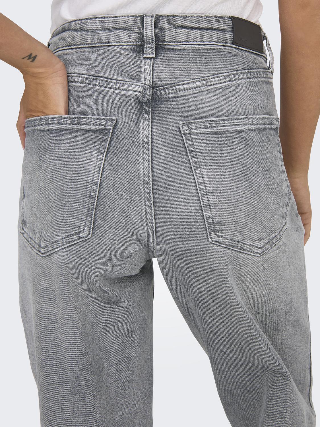 ONLJUICY Jeans med høj talje og bred pasform og møntlomme - 4
