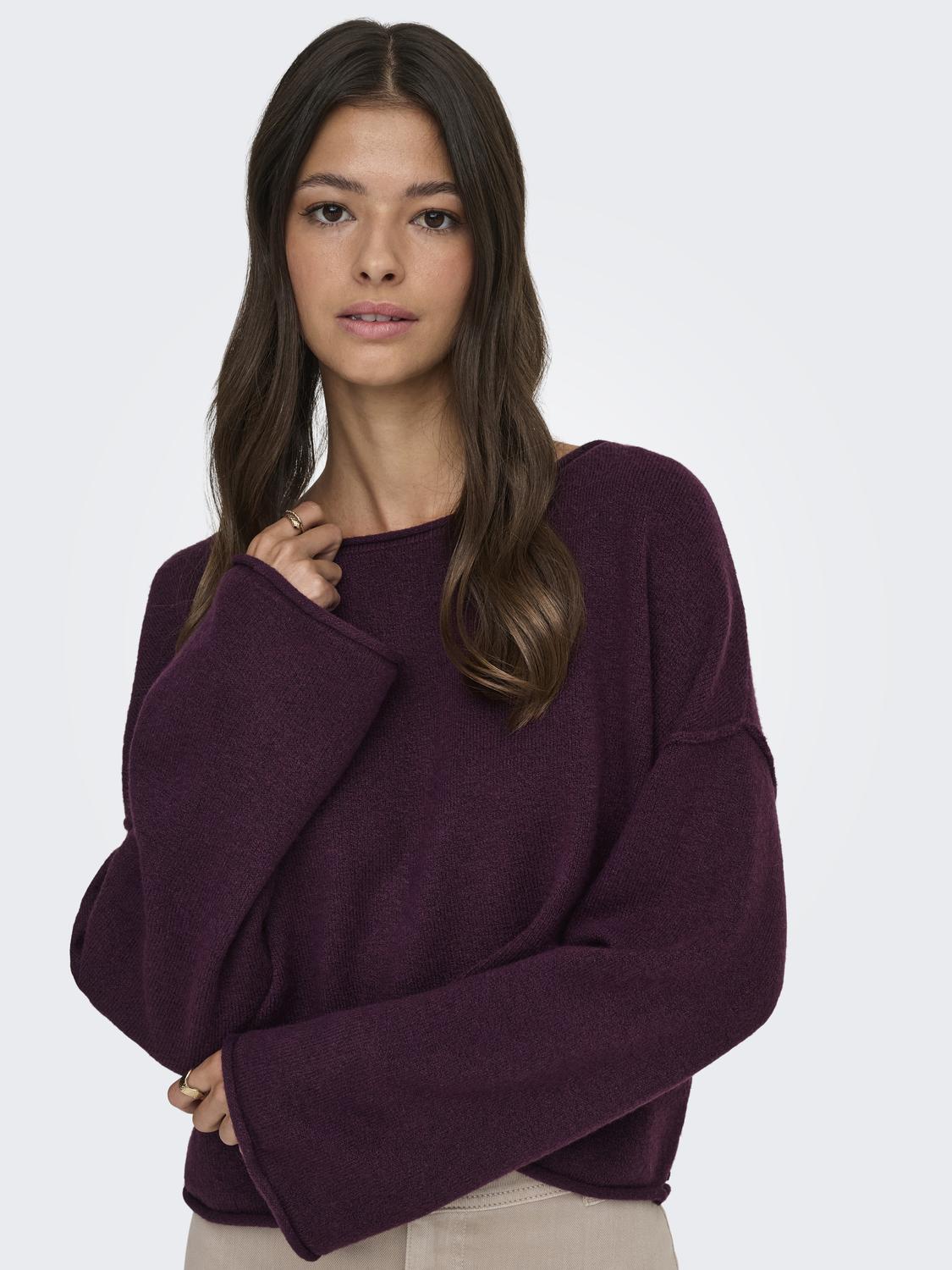 JDYRUE LIFE L/S BOAT NECK PULL KNT NOOS - 4