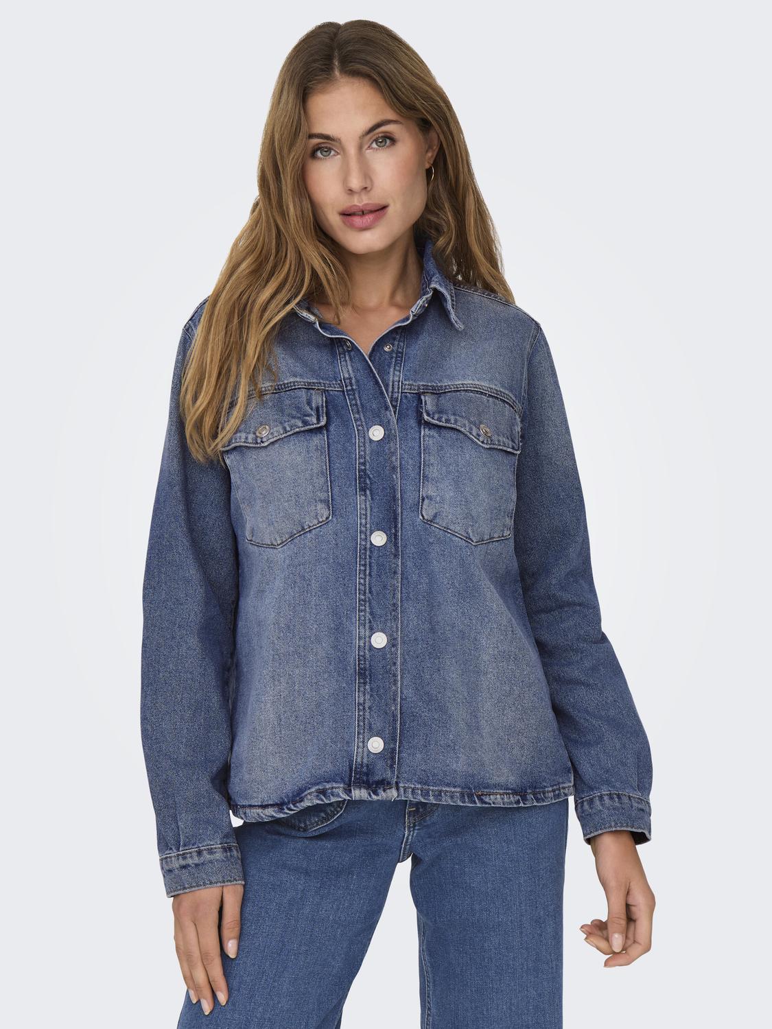 ONLELLA L/S POCKET SHIRT TAI519 DNM NOOS - 5