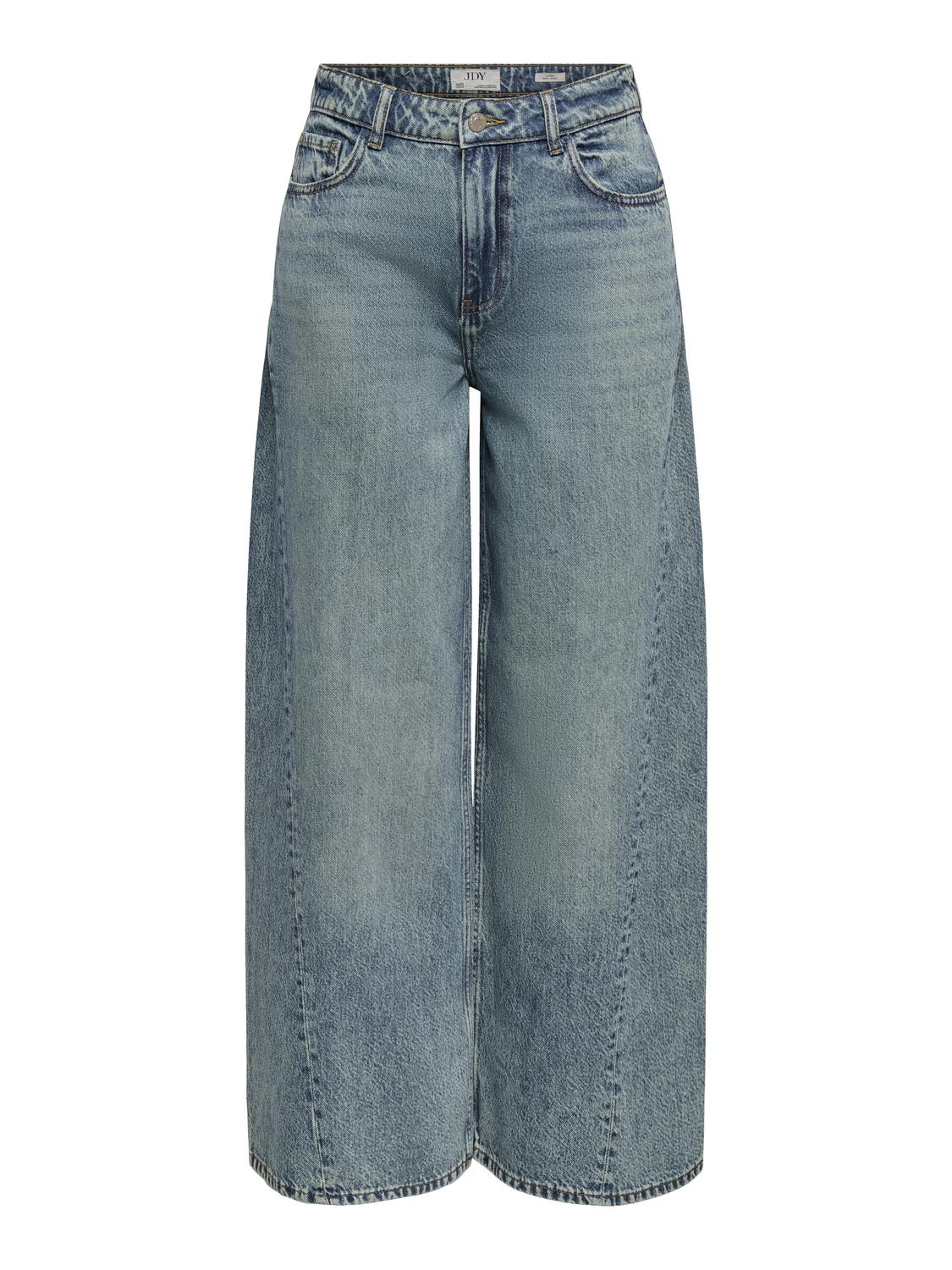 JDYCARINA HW ASYMMETRIC WIDE JEANS DNM - 3