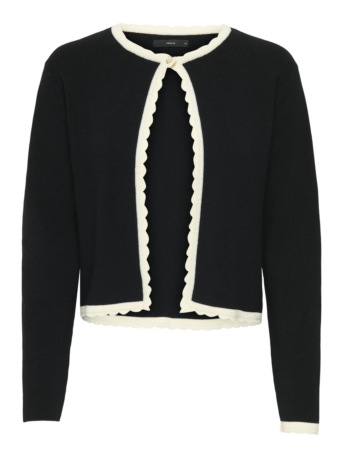 PGSALTA Lange Ärmel Regular Fit Strickjacke mit O-Ausschnitt