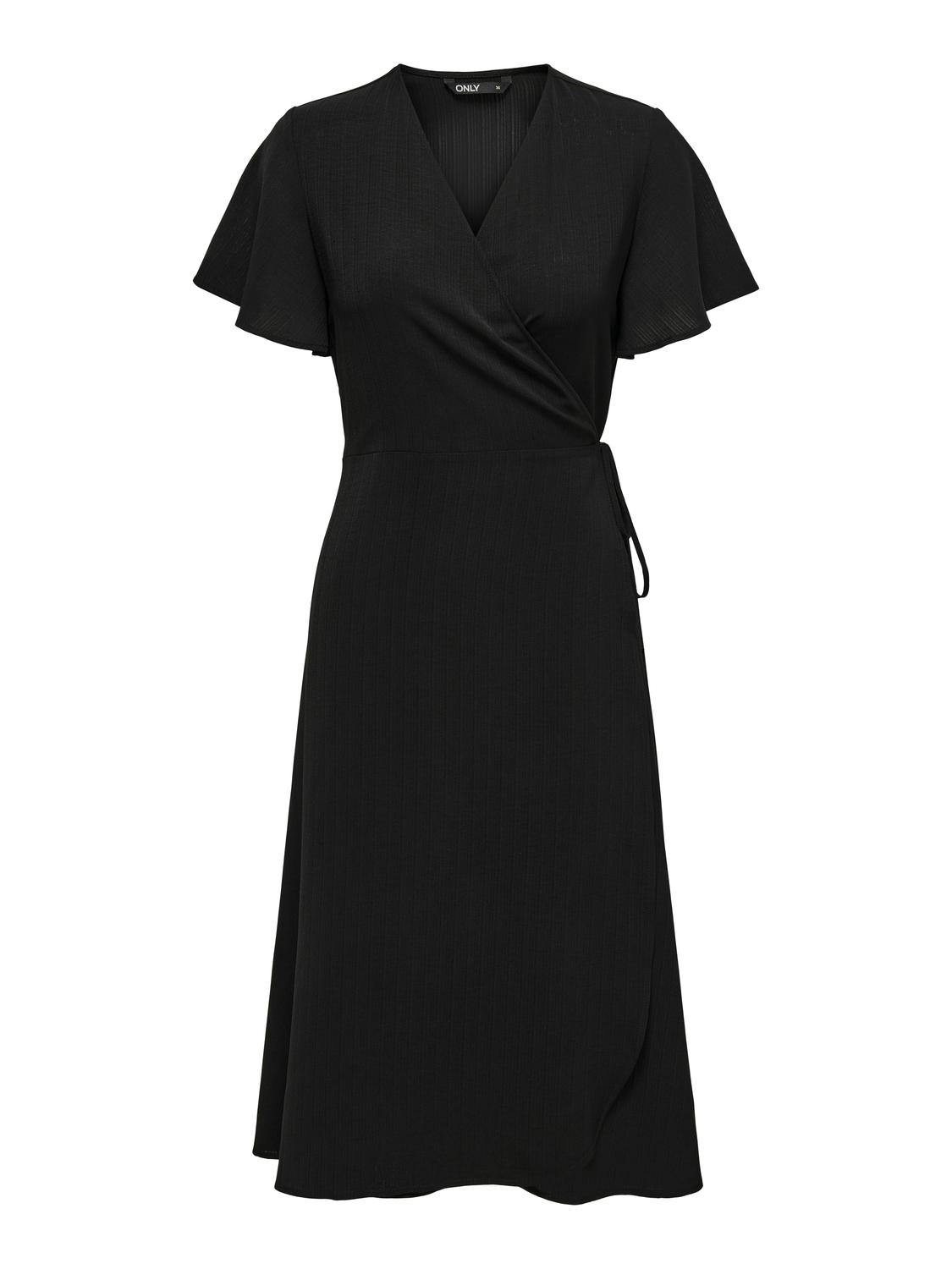 ONLCALI LIFE S/S WRAP DRESS WVN NOOS