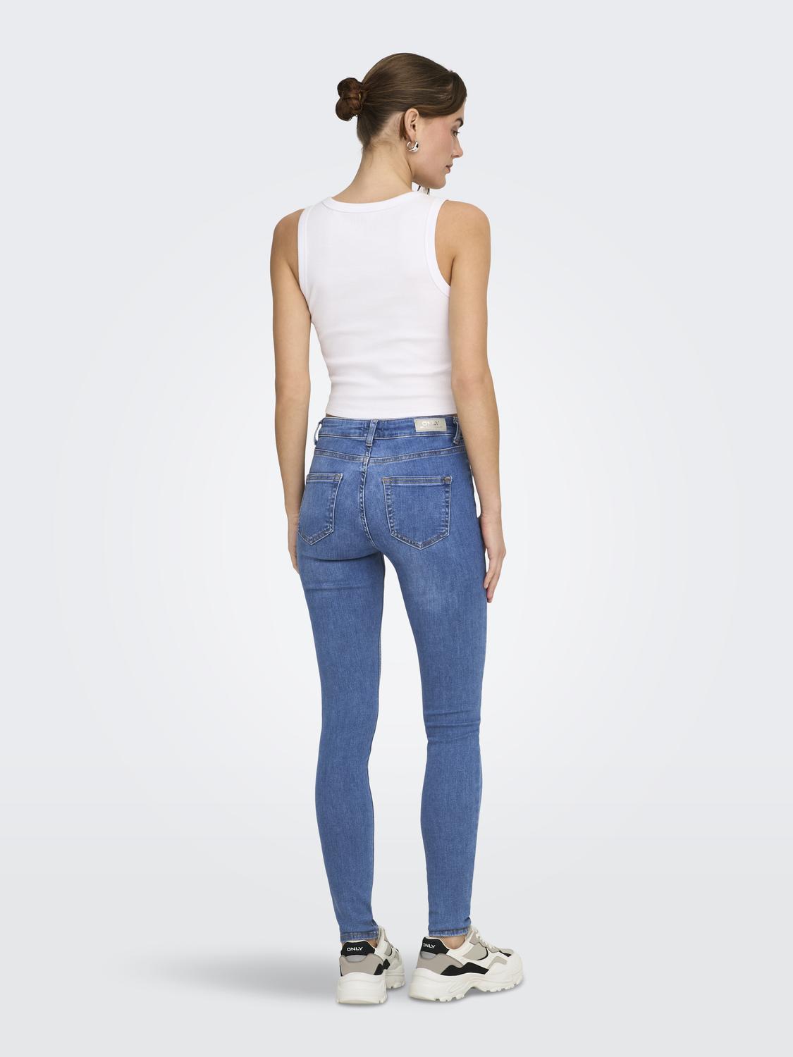 ONLBLUSH Mid Waist Skinny Fit med baglommer - 2