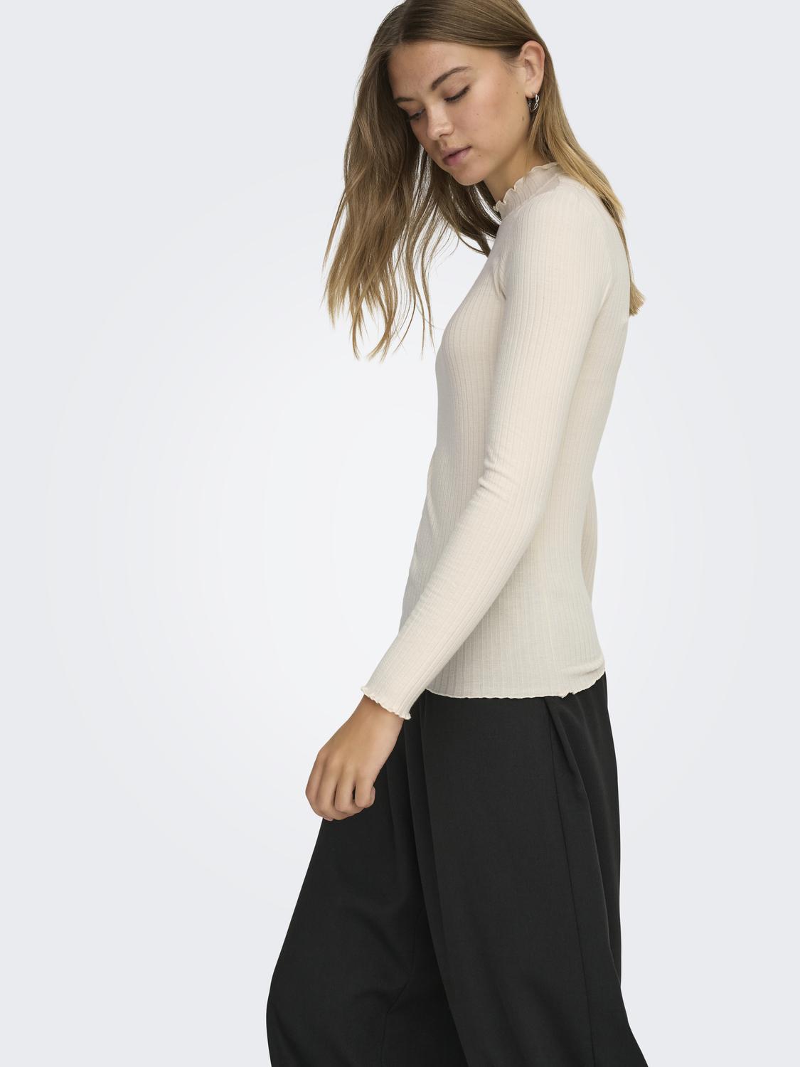 JDYFRANSISKA L/S HI-NCK TOP JR NOOS - 5