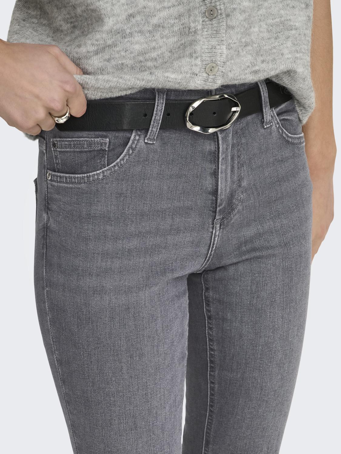 ONLBLUSH High Waist Jeans med Flared Fit og Zip Fly Festing - 4