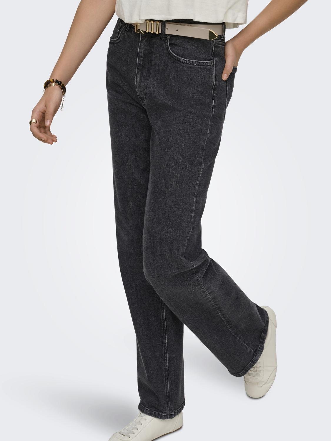 ONLJUICY Wide fit jeans med høj talje og baglommer - 5