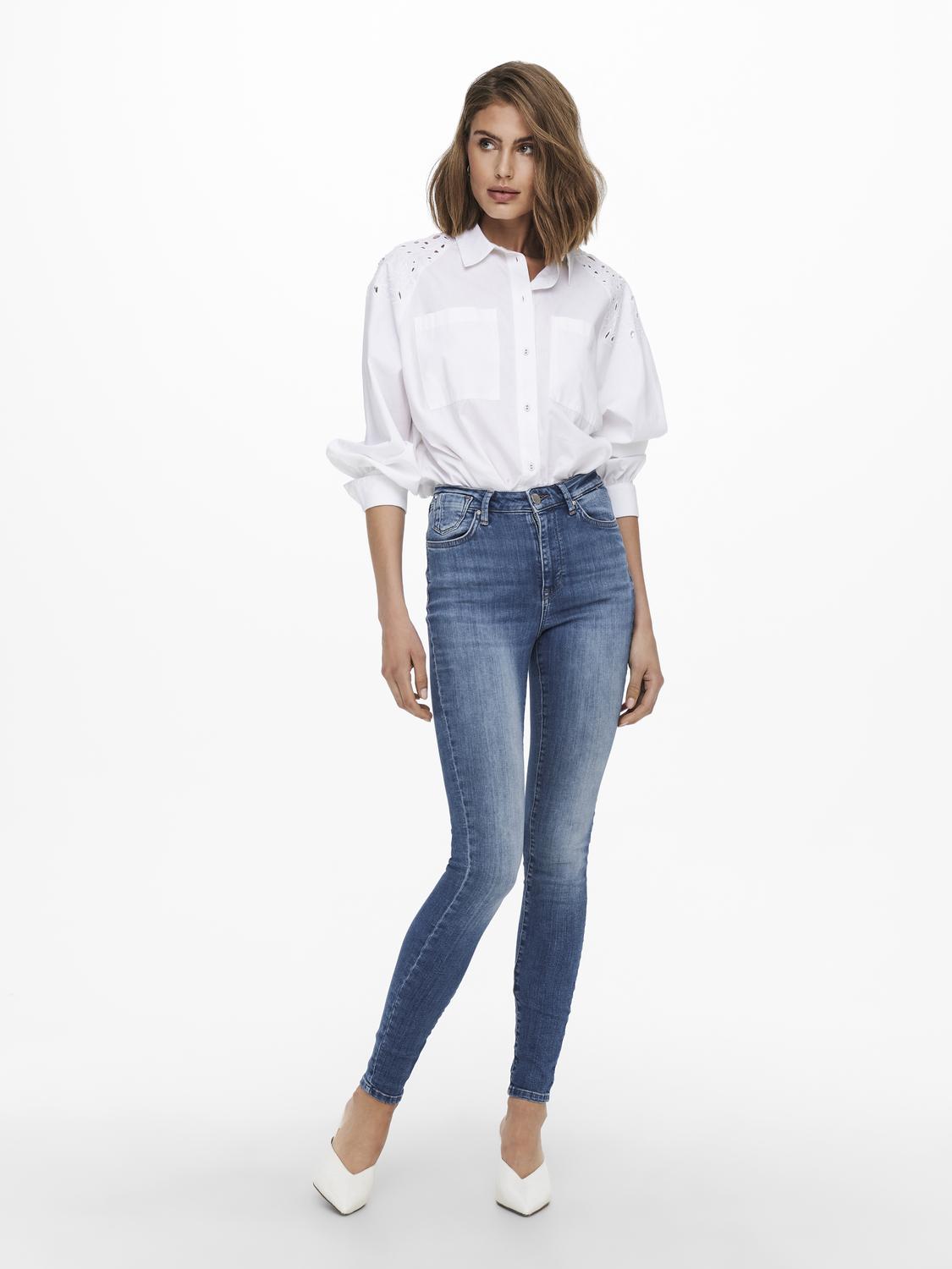 ONLFOREVER 'Skinny fit jeans met hoge taille en achterzakken' - 6