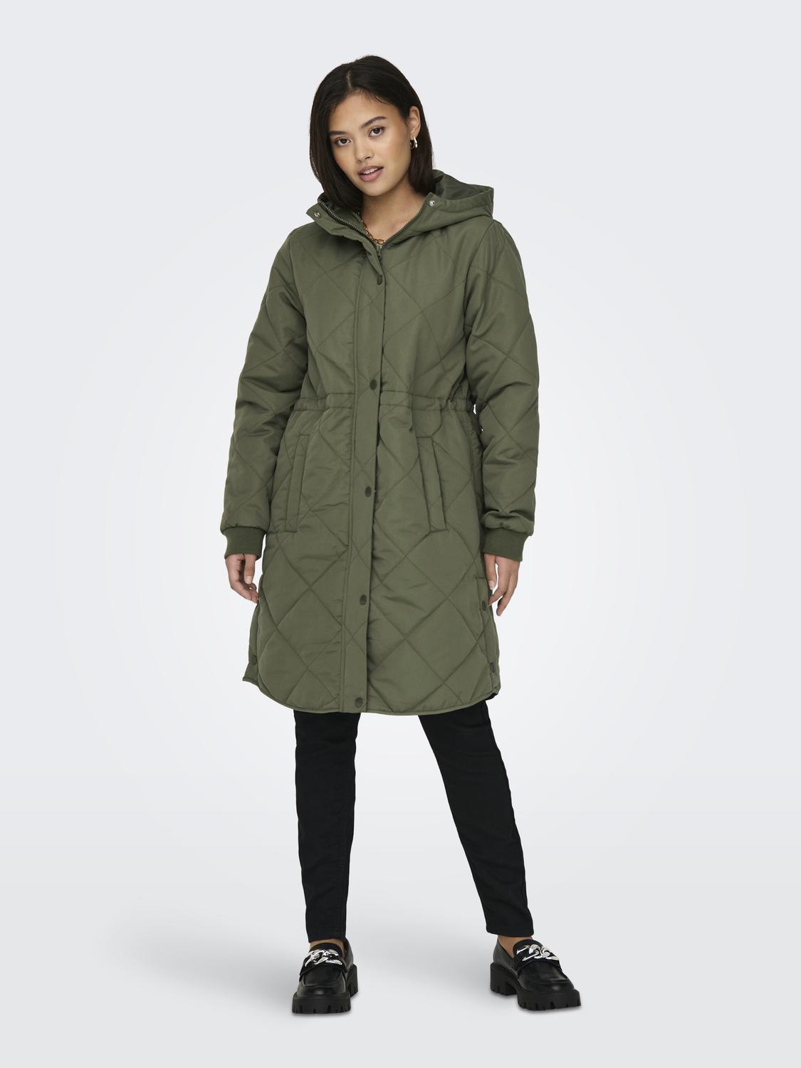 JDYDIANA QUILT LONG HOOD JACKET OTW HAB