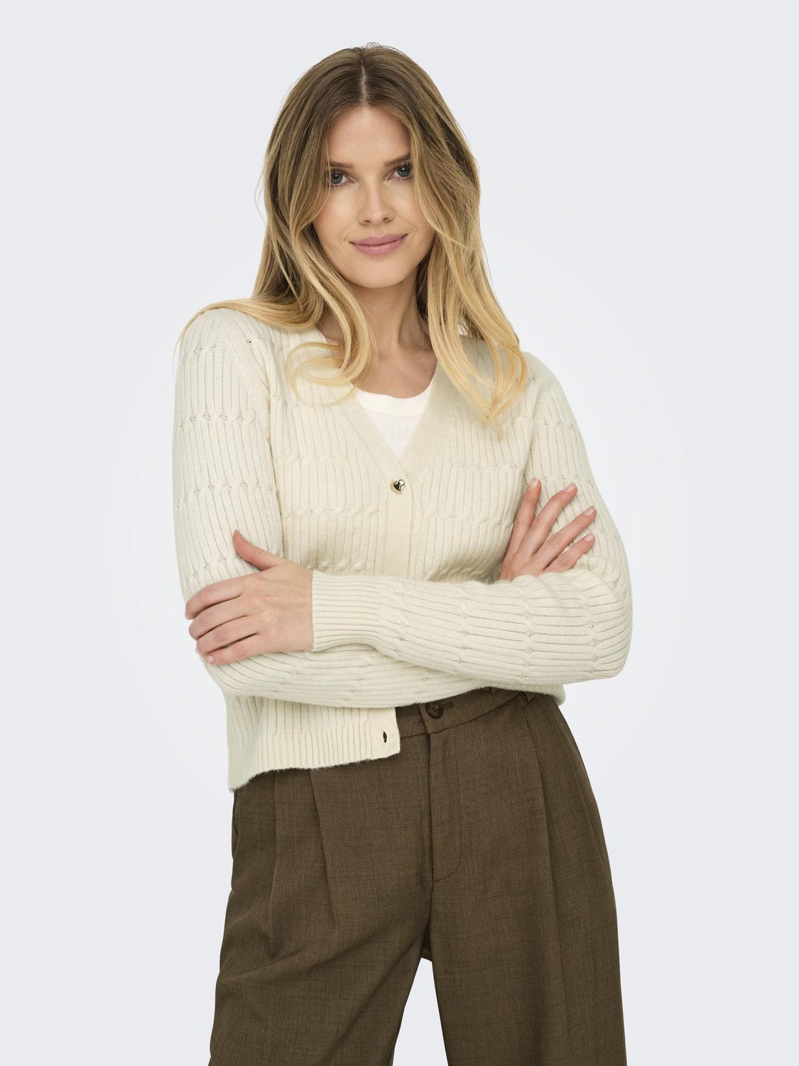 ONLKATIA LS VNECK CARDI KNT NOOS - 5