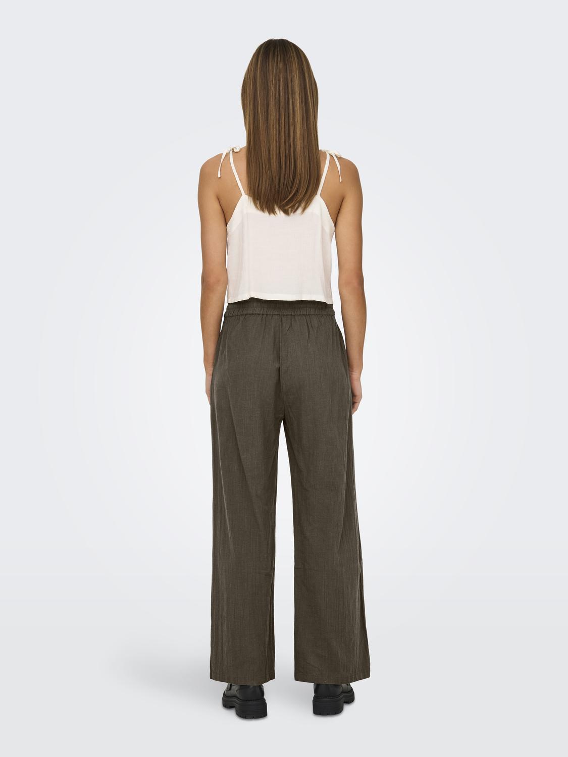 ONLTIZANA Grunnleggende elastisk midjebukse med sidelommer - 2