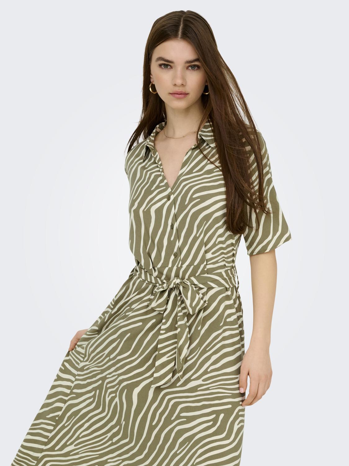 JDYSTARSEZEN LIFE 2/4 MIDIDRESS WVN NOOS