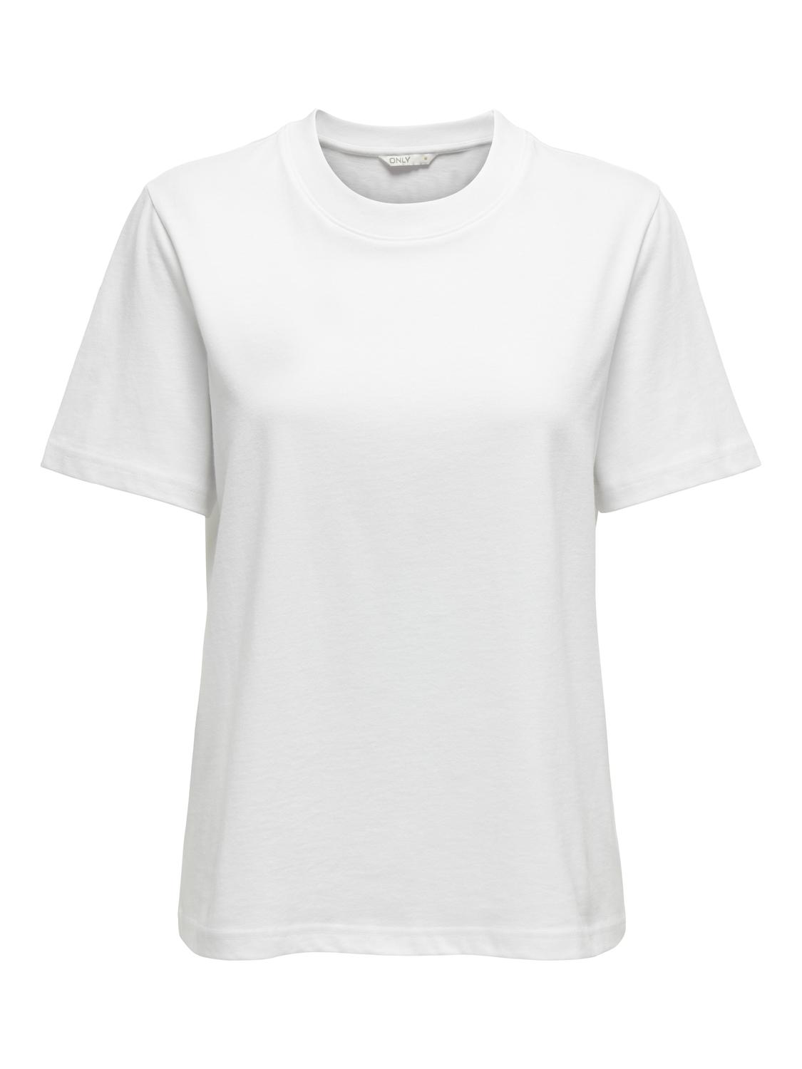 ONLMONJA Basic Regular Fit T-shirt med O-hals design