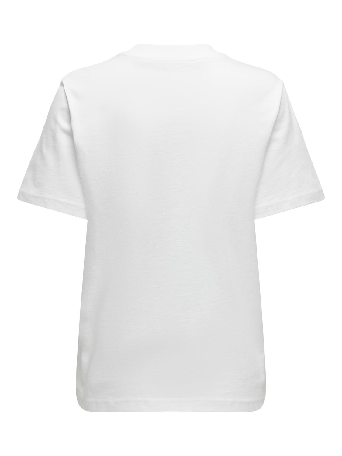 ONLMONJA Basic Regular Fit T-shirt med O-hals design