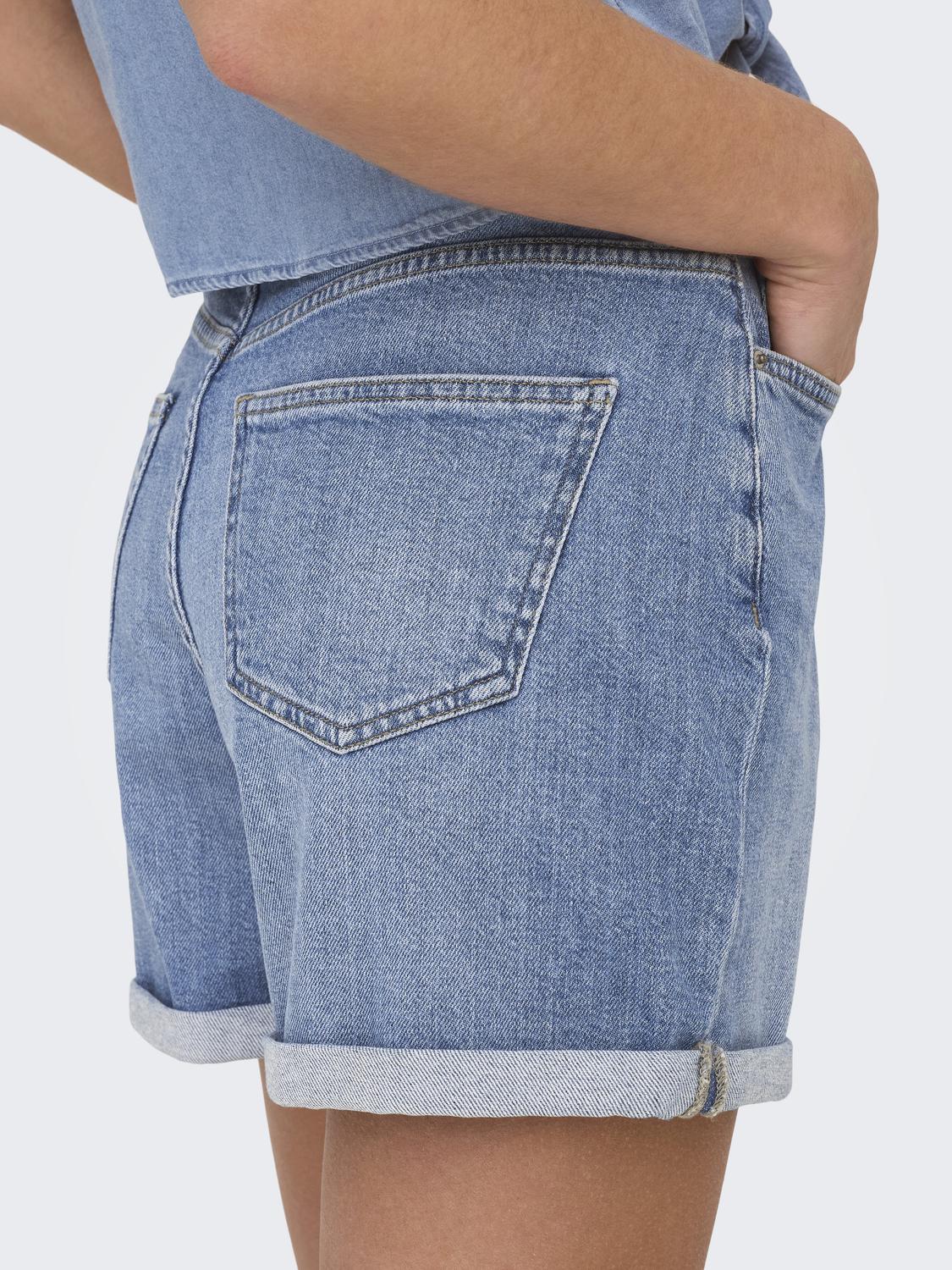 ONLJOSEPHINE Regular Fit denimshorts med beltehemper - 5