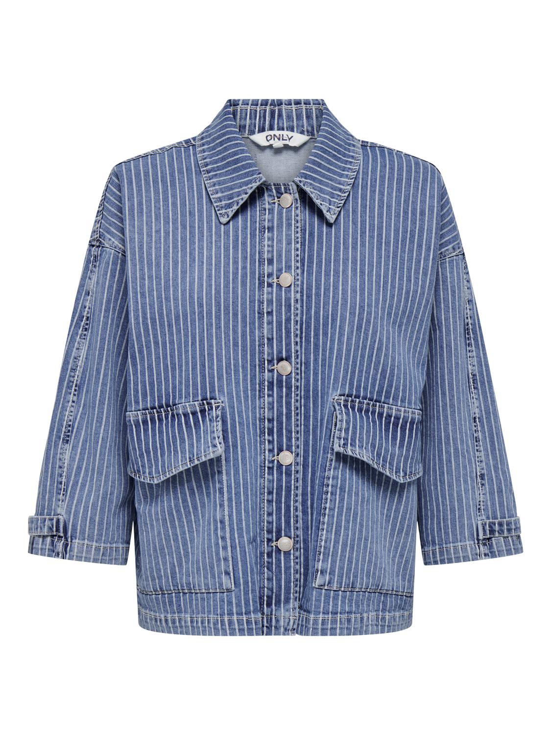 ONLKIRSI LS STRIPED DNM JACKET DOT - 3
