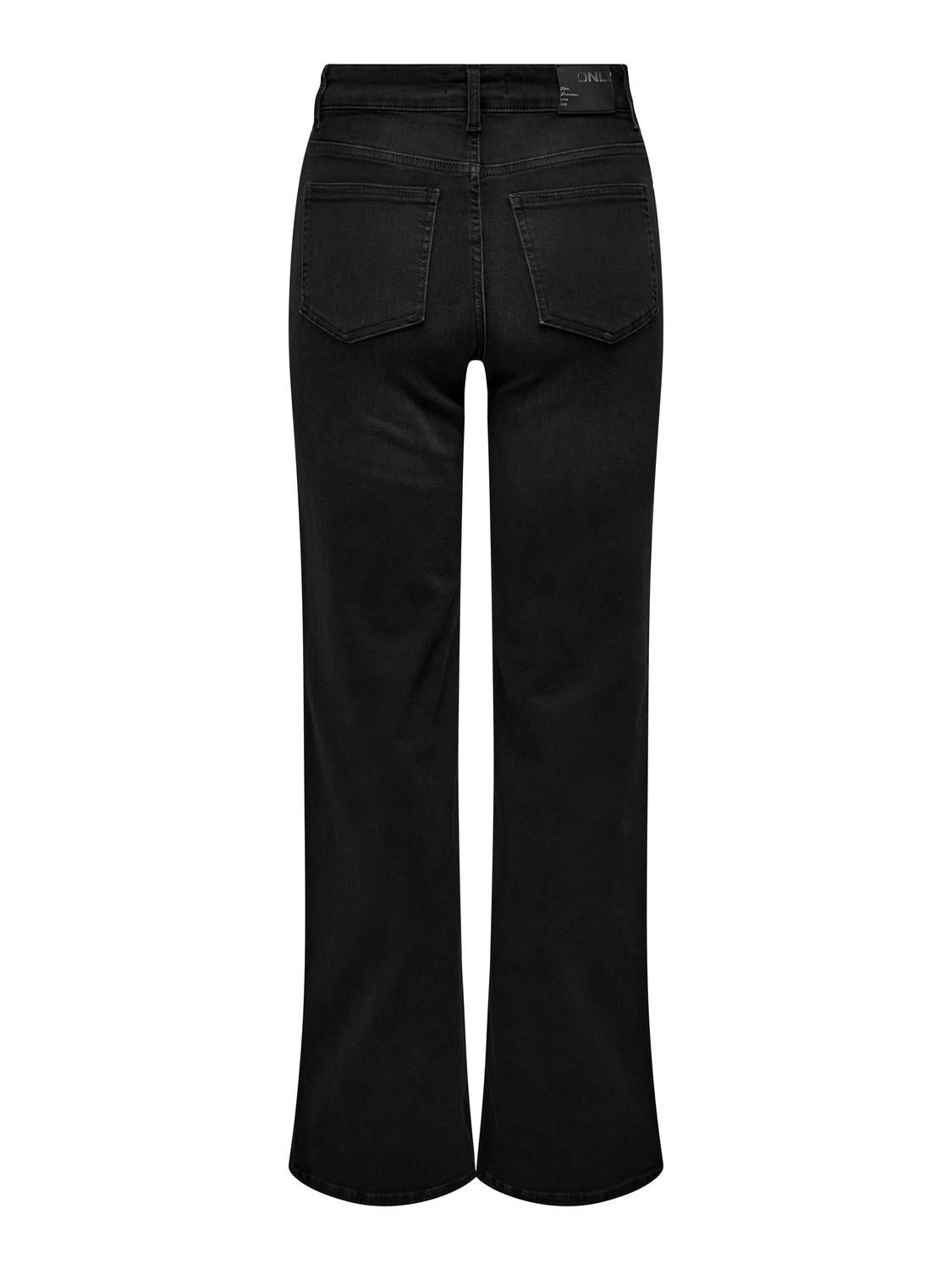 ONLMADISON High Waist Wide Fit Jeans med baklommer - 7