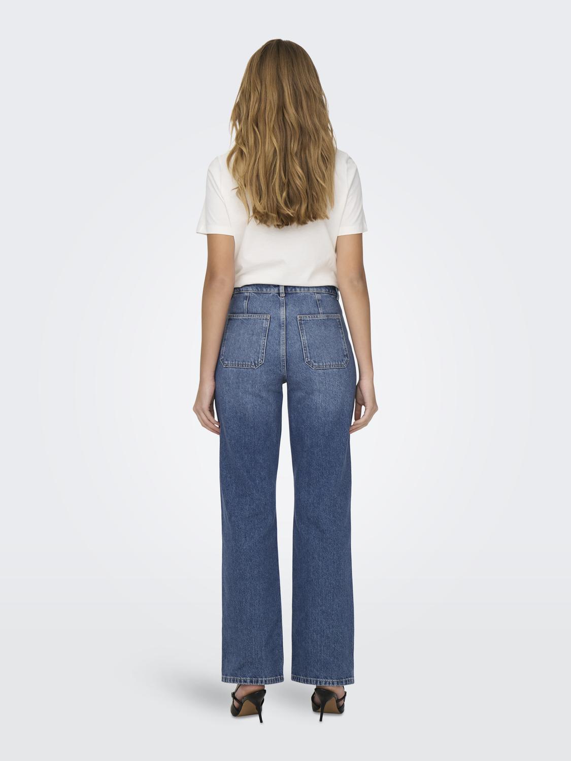 JDYMAYA HIGH WAIST WIDE JEANS DNM NOOS - 2