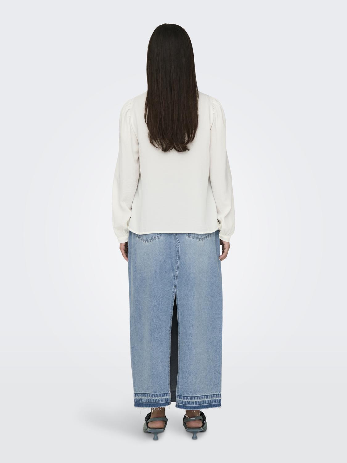 JDYRACHEL LIFE L/S PINTUCK TOP WVN NOOS - 2