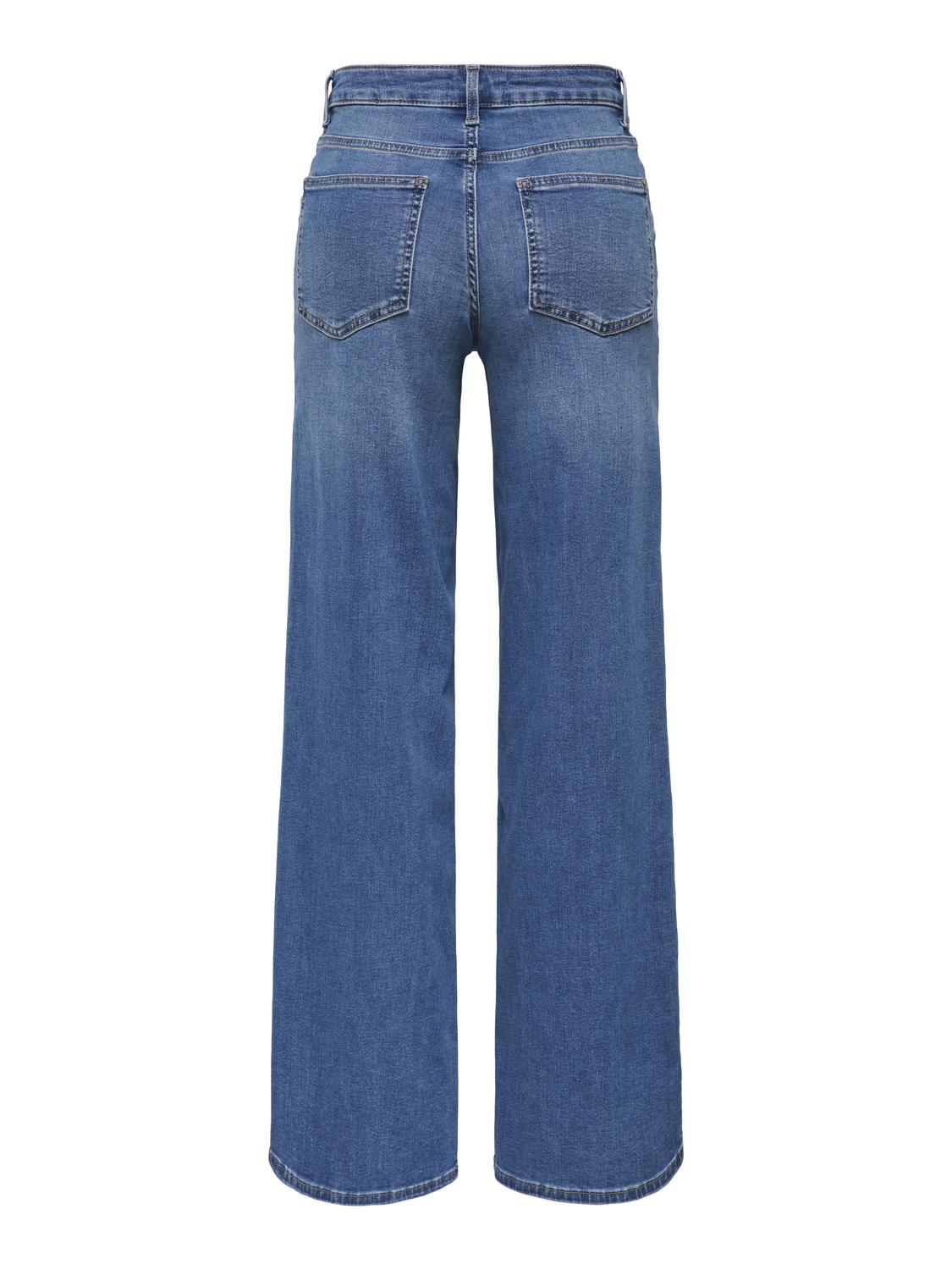 ONLMADISON Wide Fit Jeans med høy midje og baklommer - 7