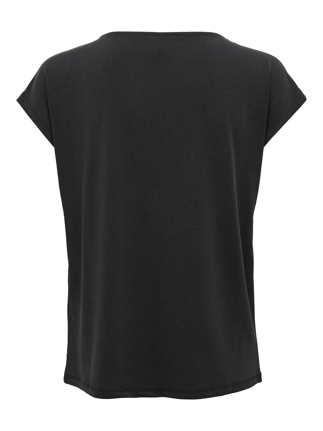 ONLFREE S/S MOD.V-NECK TOP JRS NOOS