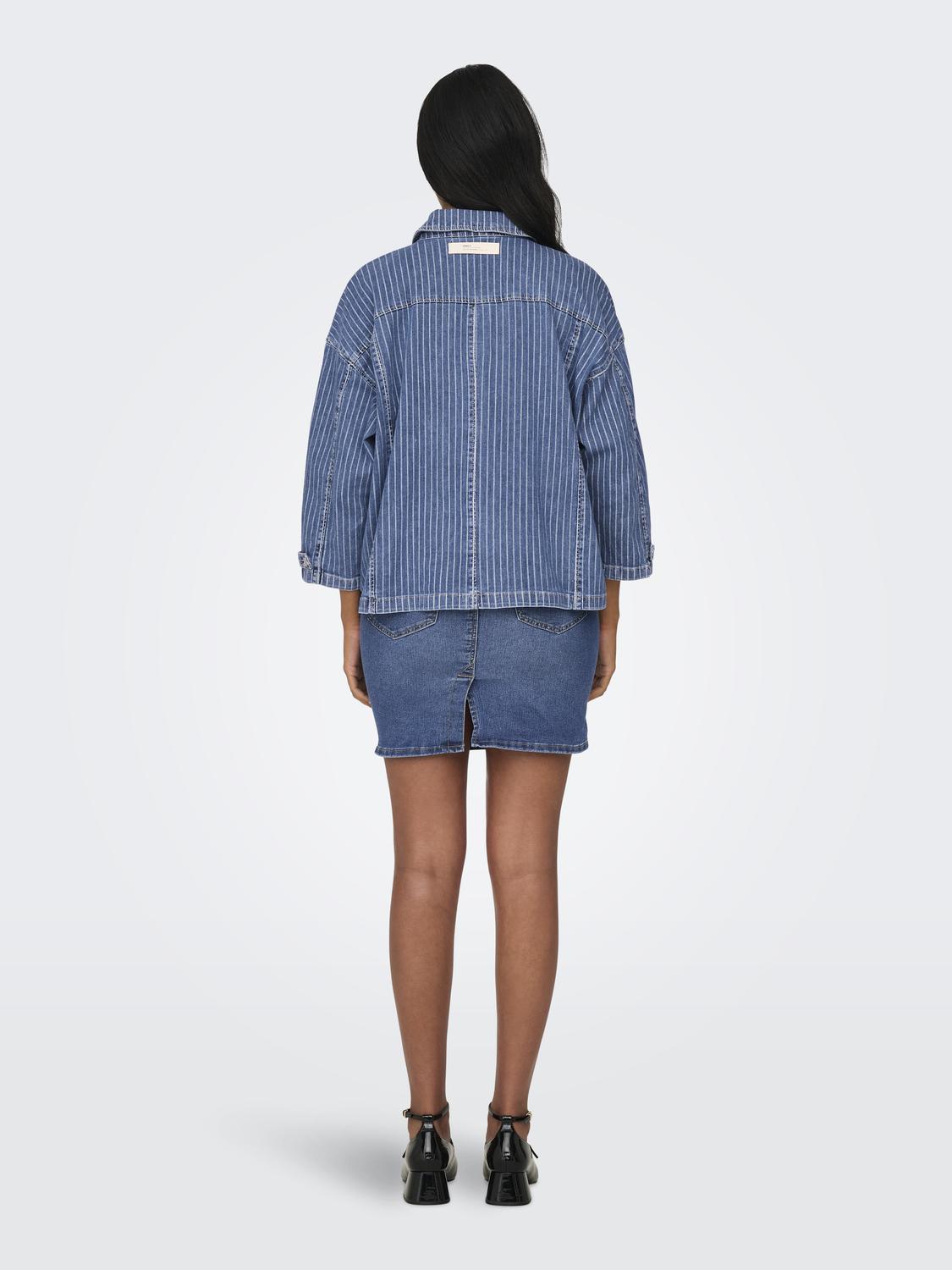 ONLKIRSI LS STRIPED DNM JACKET DOT - 2