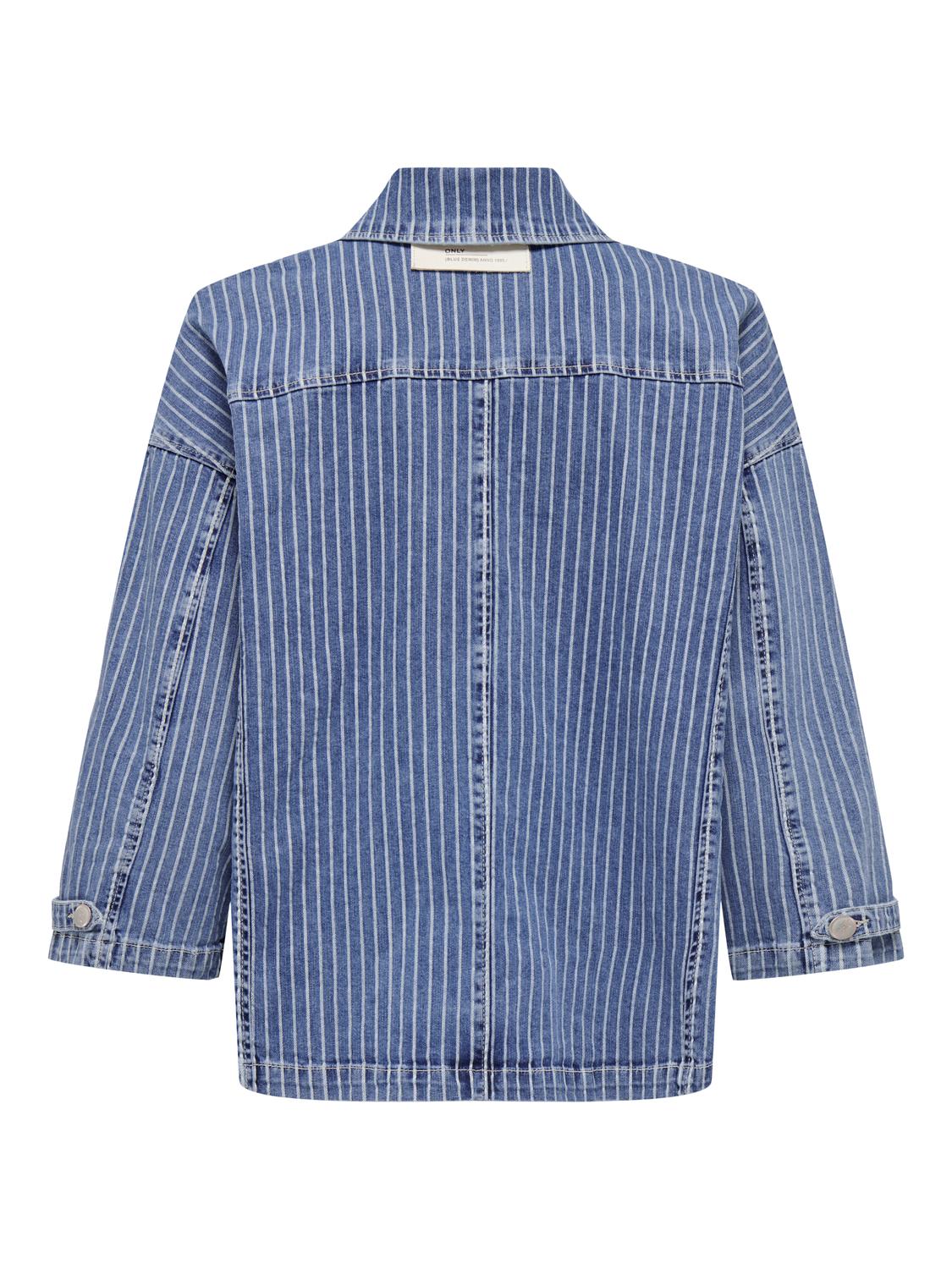 ONLKIRSI LS STRIPED DNM JACKET DOT - 8