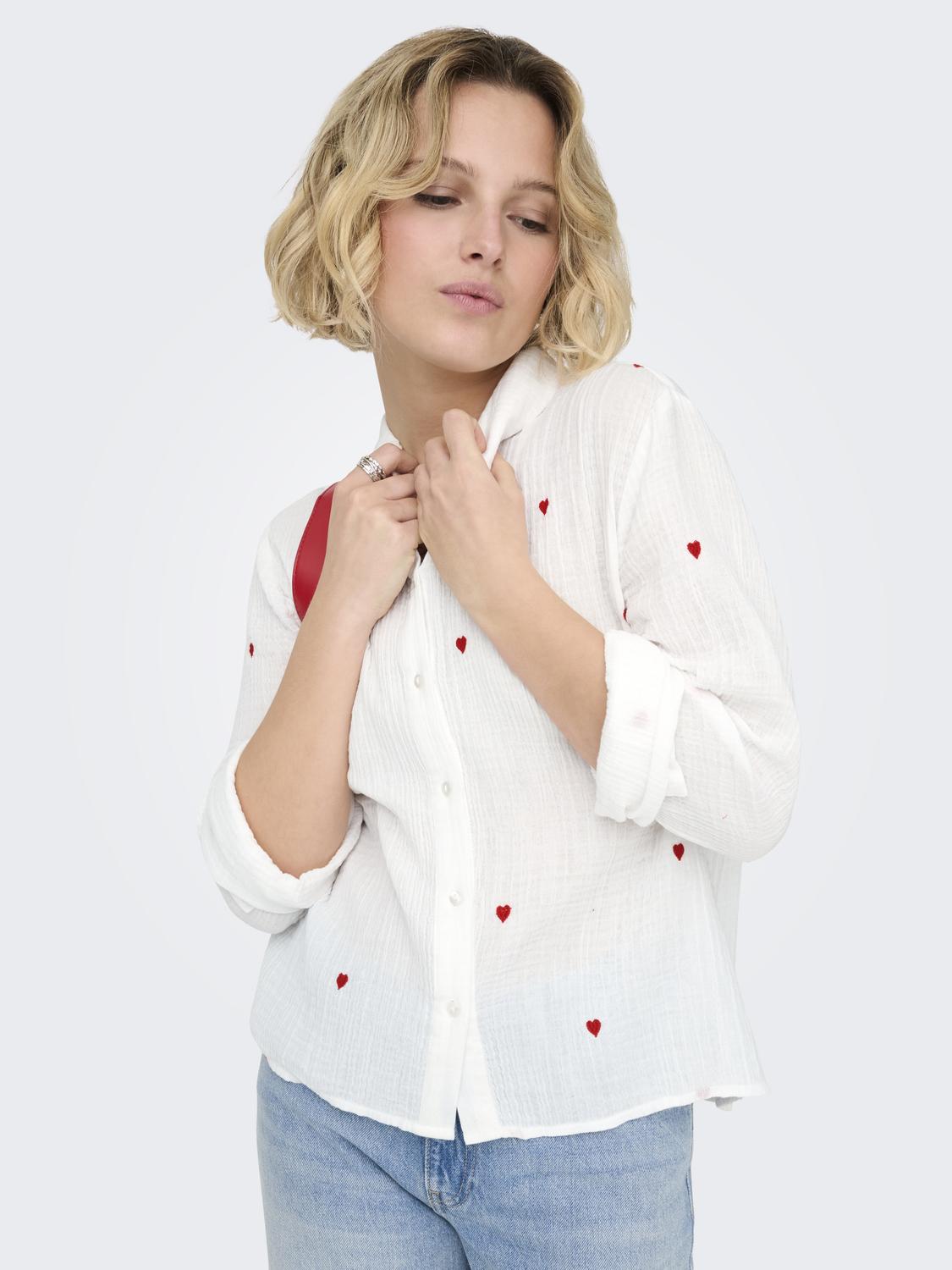 ONLHEART L/S SHIRT NOOS WVN - 6