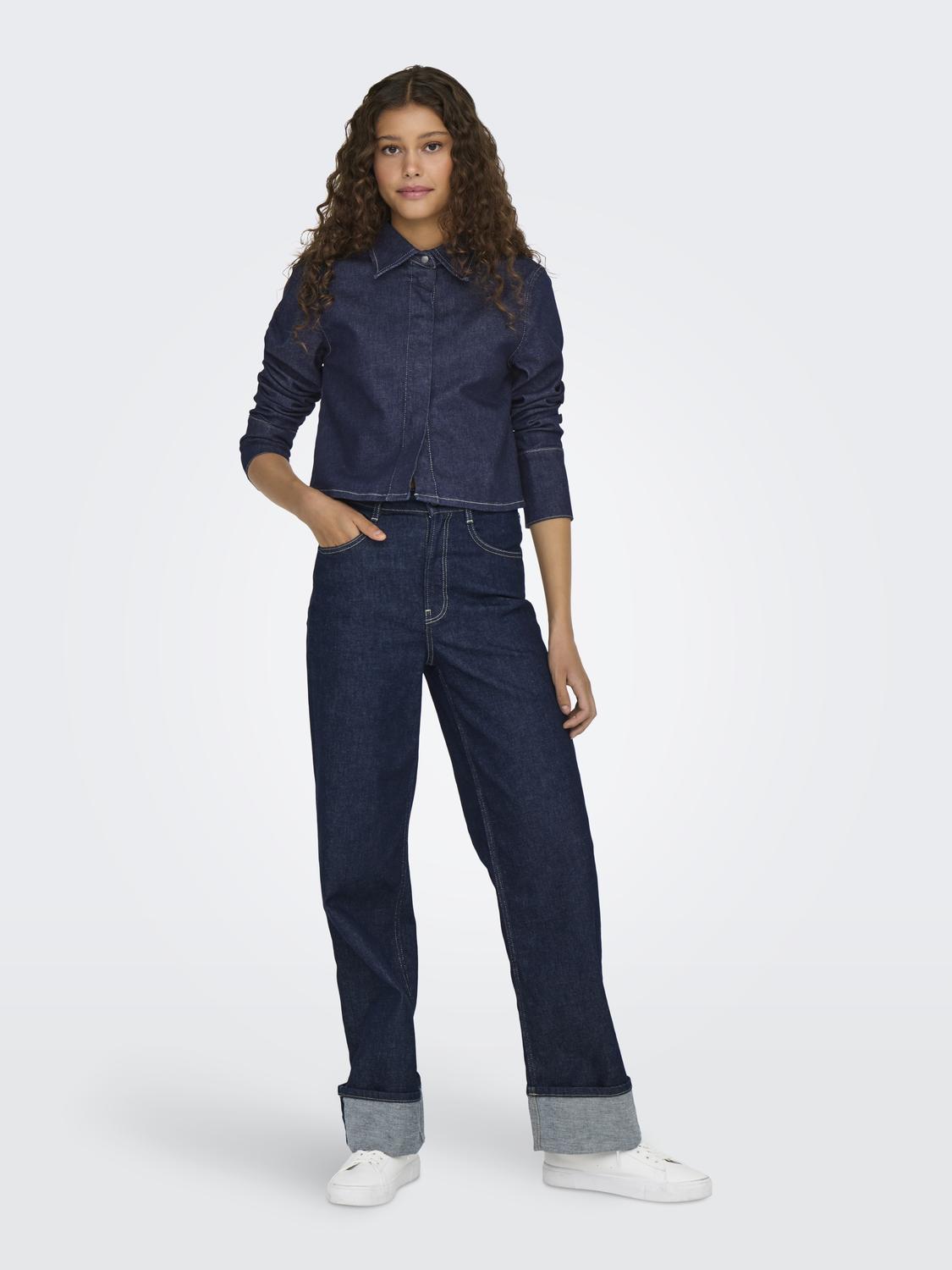 ONLMERCER HW WIDE FOLD UP RINSE DNM REA - 6