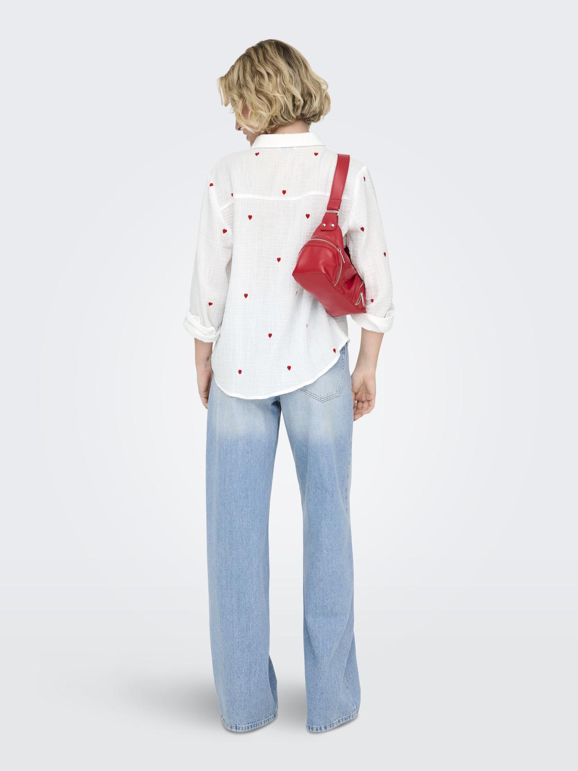 ONLHEART L/S SHIRT NOOS WVN - 2