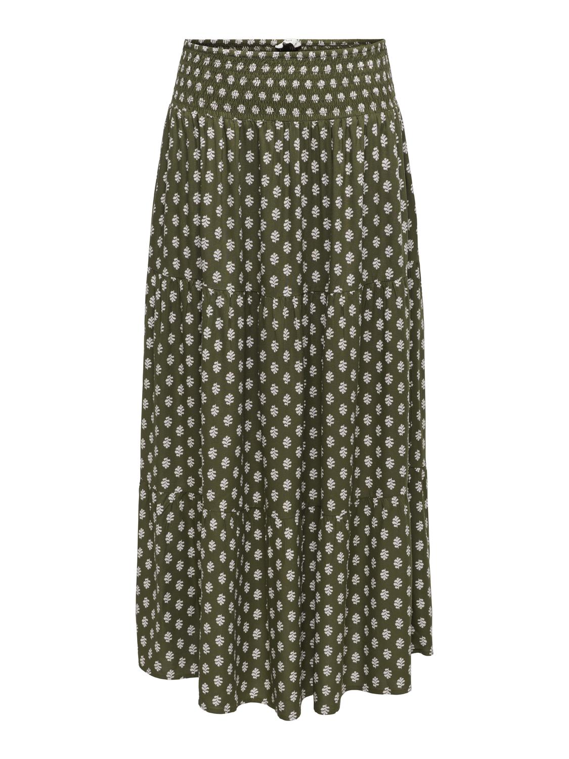 PGMALINA LIFE AOP LONG SKIRT WVN