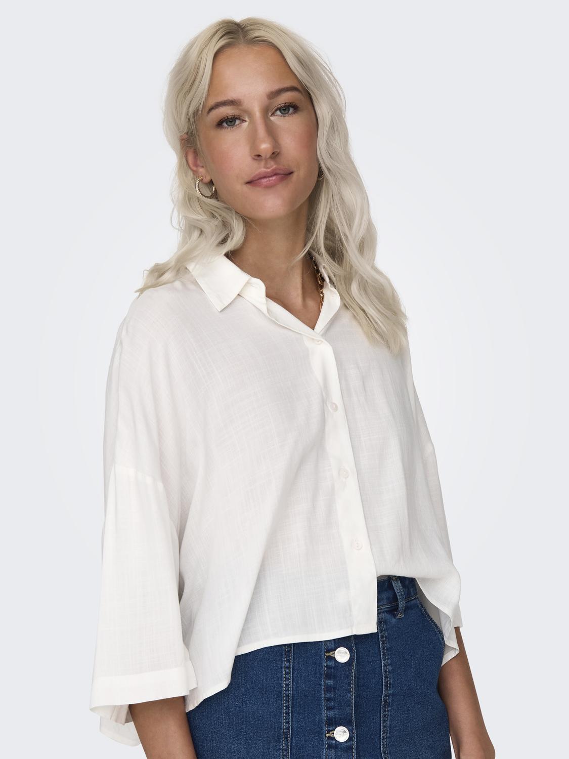 ONLASTRID Regular Fit skjorte med senkede skuldre - 4
