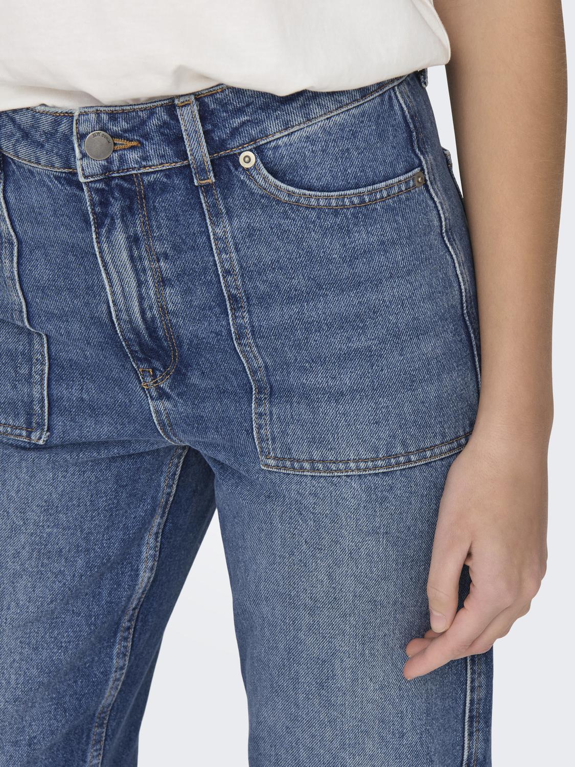 JDYMAYA HIGH WAIST WIDE JEANS DNM NOOS - 4