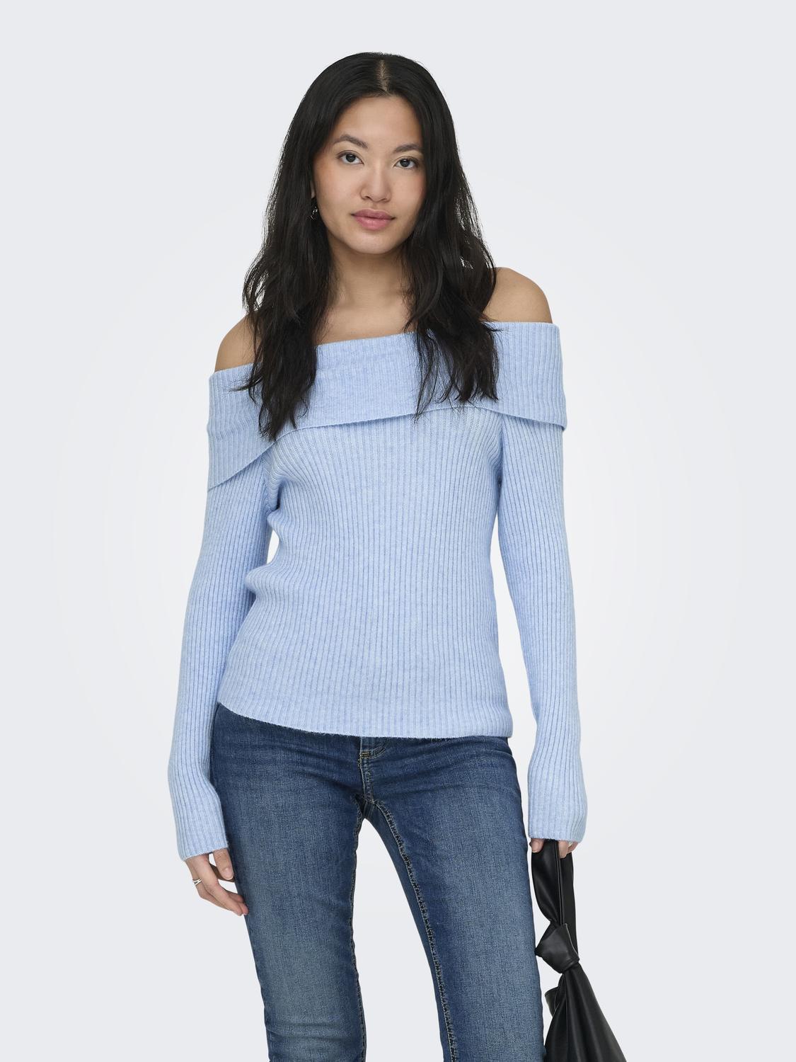 ONLKATIA LS OFF SHOULDER KNT NOOS