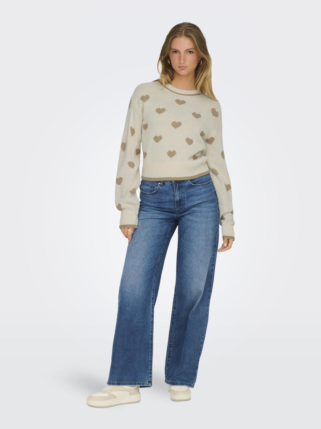 JDYROMANCE L/S JACQ. PULLOVER KNT NOOS - 6