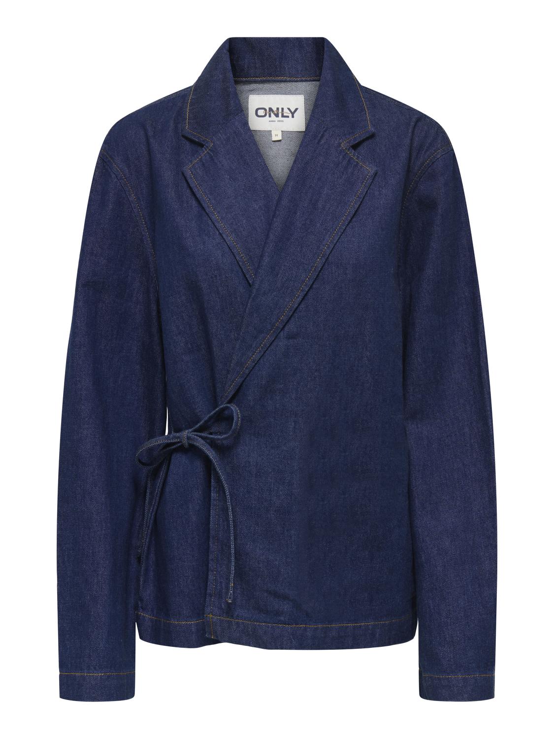 ONLELLIS L/S OVS DNM BOW TIE JACKET AKM - 3