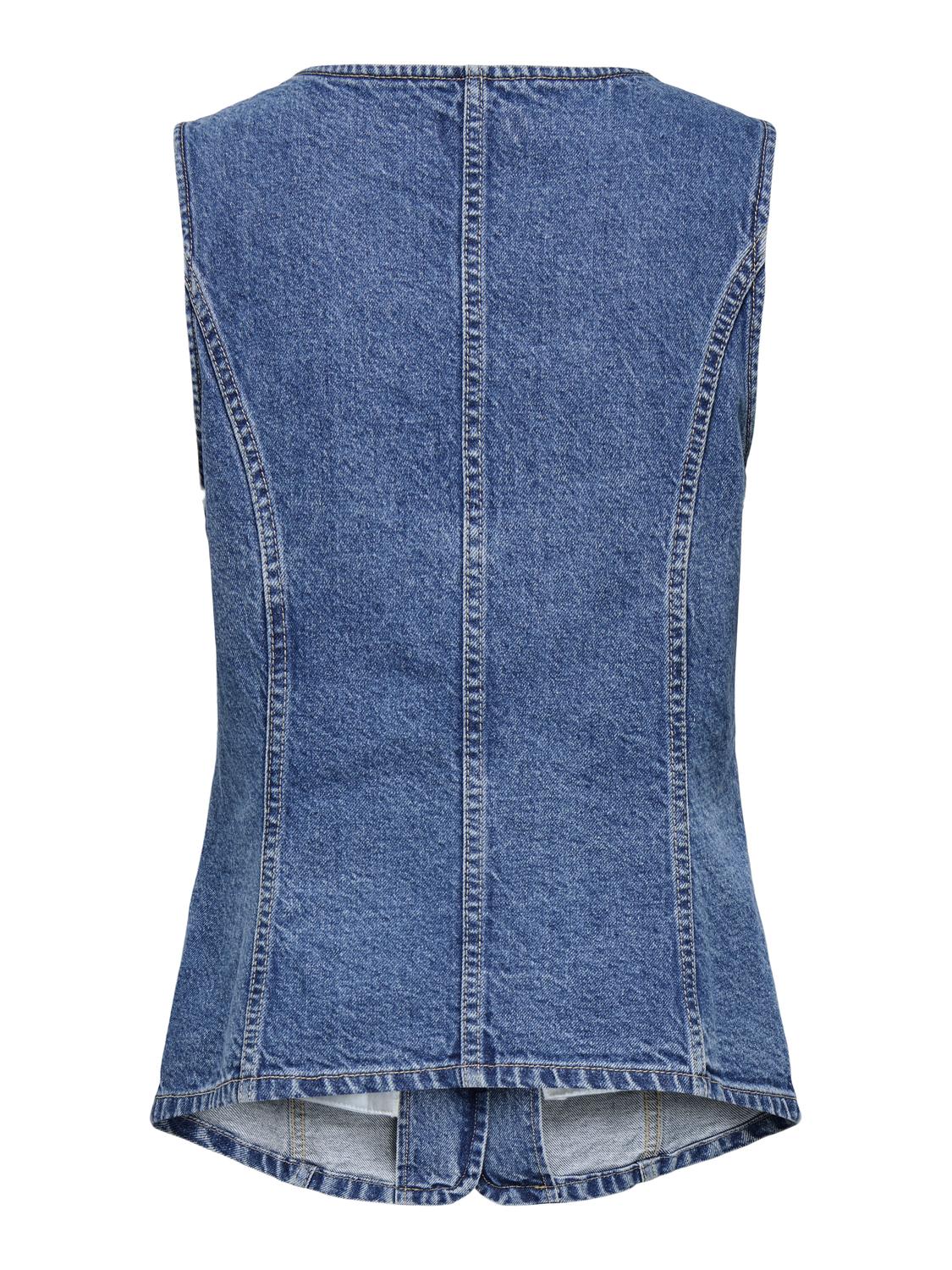 ONLGIULINA S/L BUTTON WAISTCOAT DNM - 7