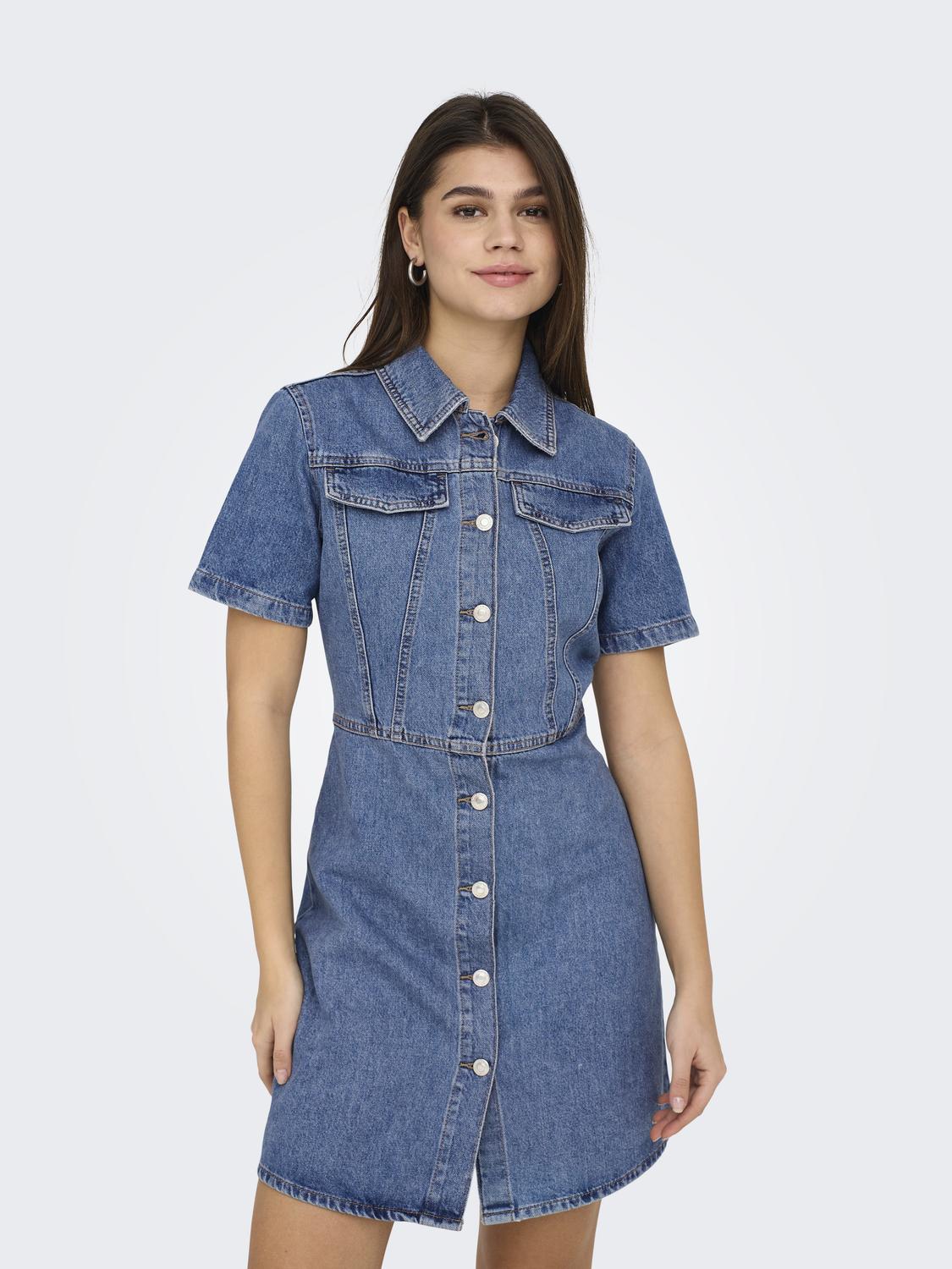 ONLMALIA S/S DNM DRESS AKM - 4