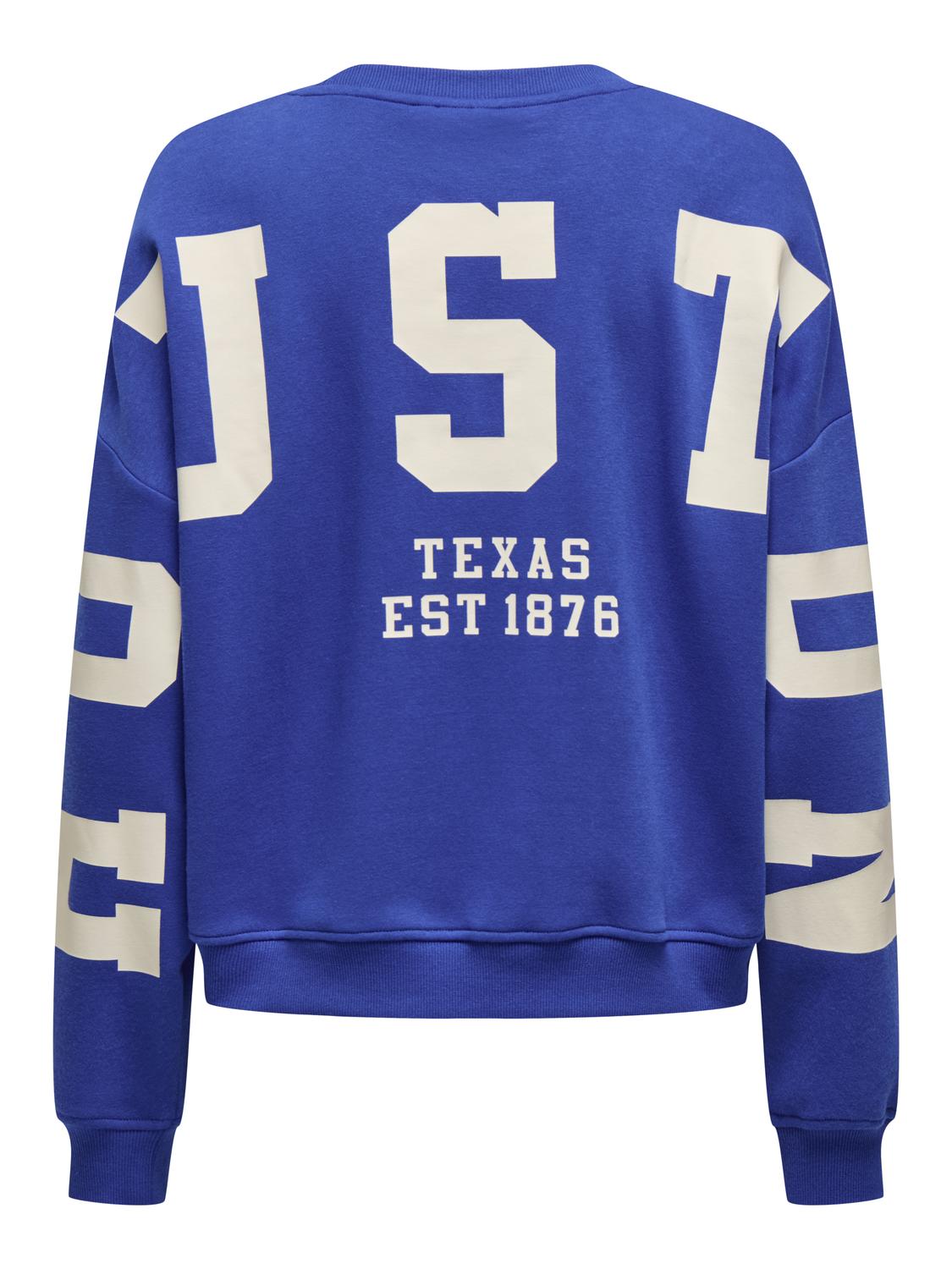 ONLSWEAT Locker geschnittenes Sweatshirt mit O-Ausschnitt für Freizeitkleidung