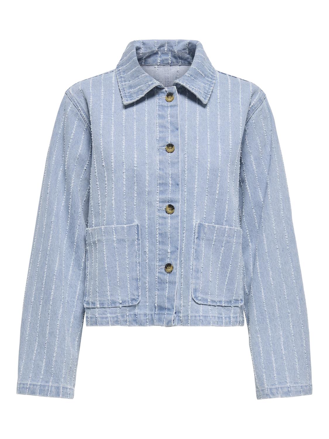 ONLLERIN LS POCKET STRIPE DNM JACKET YOR