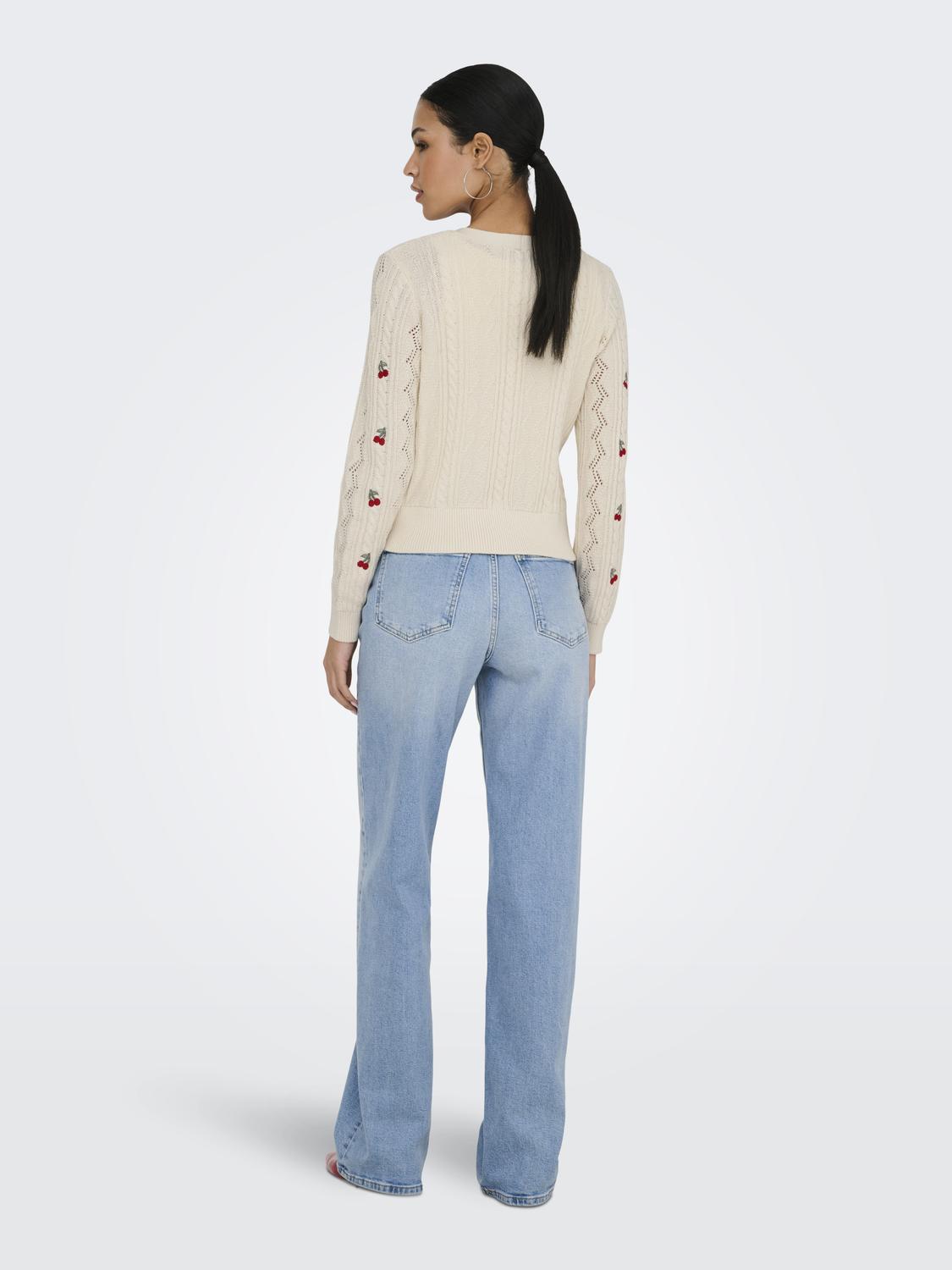 ONLBIRTIE LS EMB V-NECK CARDIGAN NCA KNT - 2