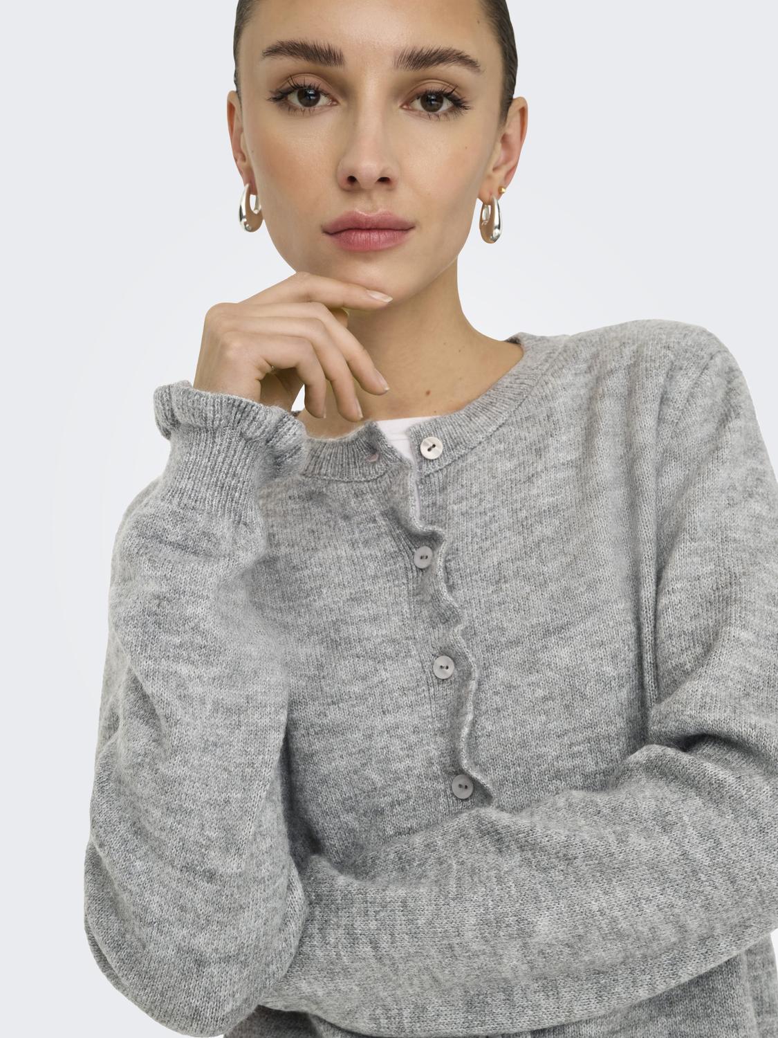 JDYLETTY L/S ON FRILL CARDIGAN KNT NOOS - 5