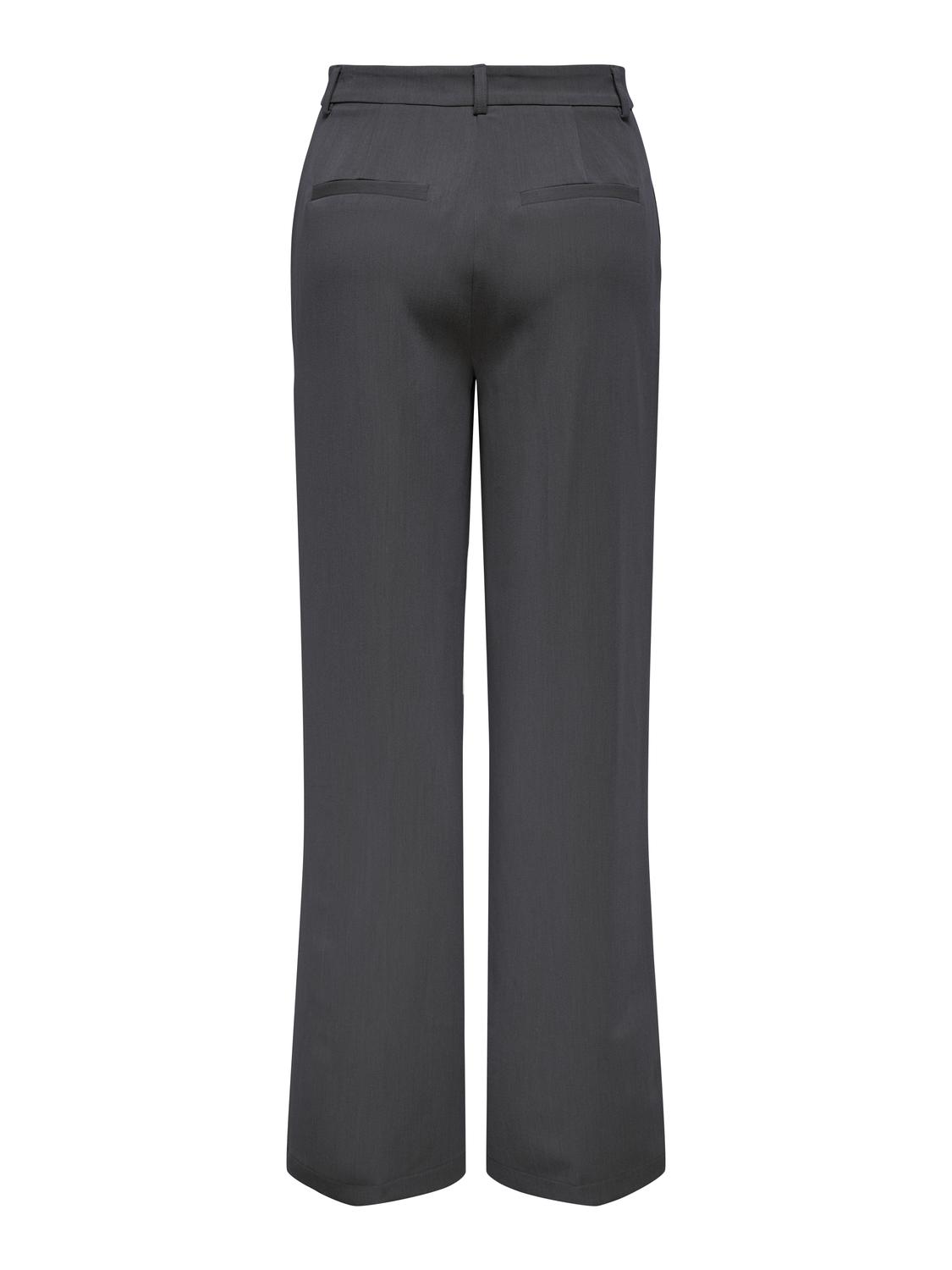 ONLHATTIE-LANA Bukser med brede ben med Straight Tapered Fit og High midje - 2