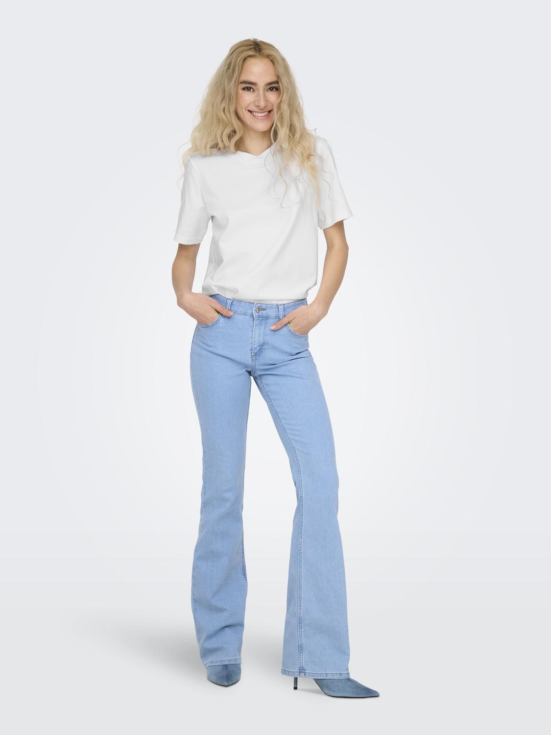 ONLMONJA Basic Regular Fit T-shirt med O-hals design
