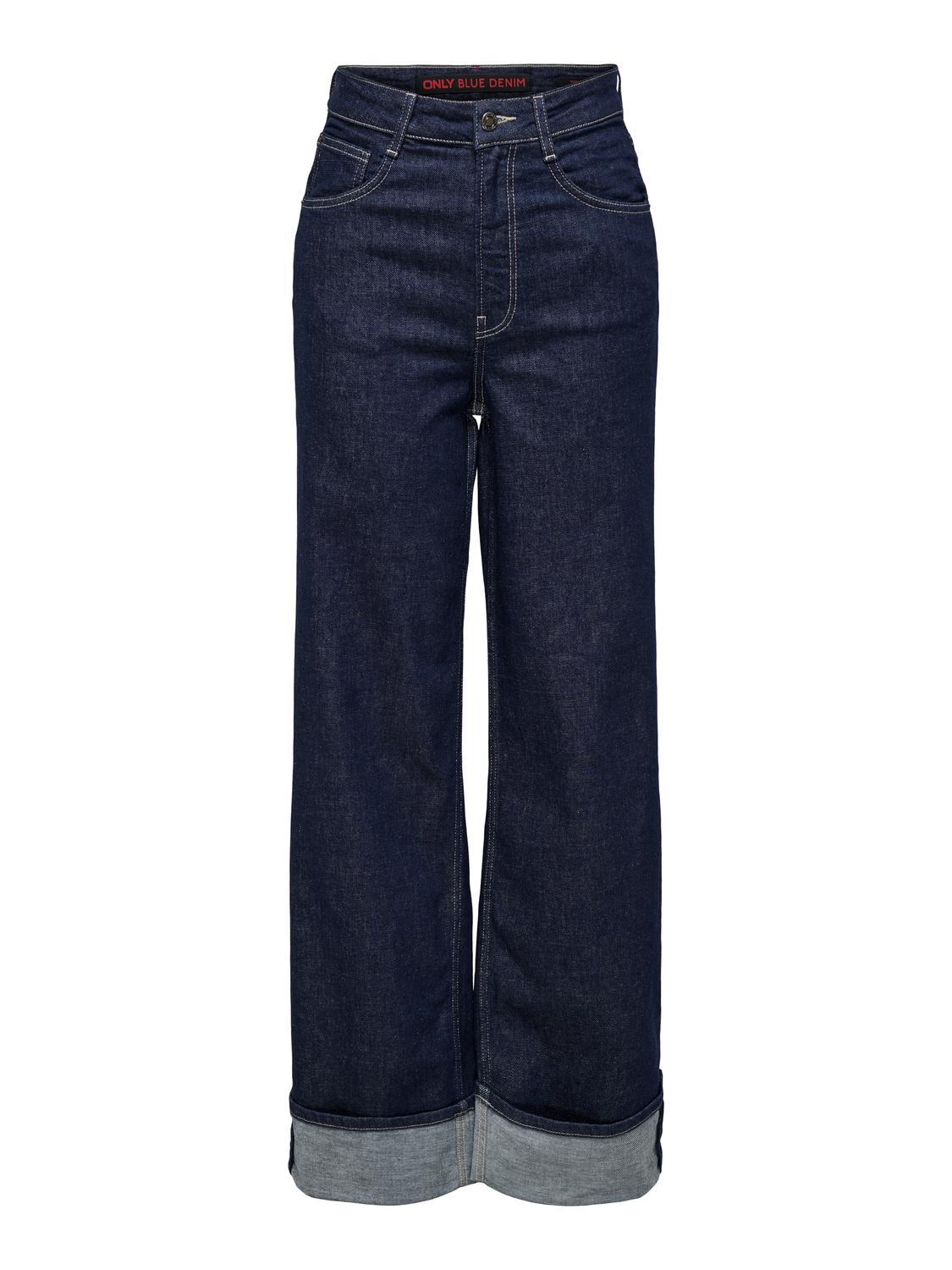 ONLMERCER HW WIDE FOLD UP RINSE DNM REA - 3