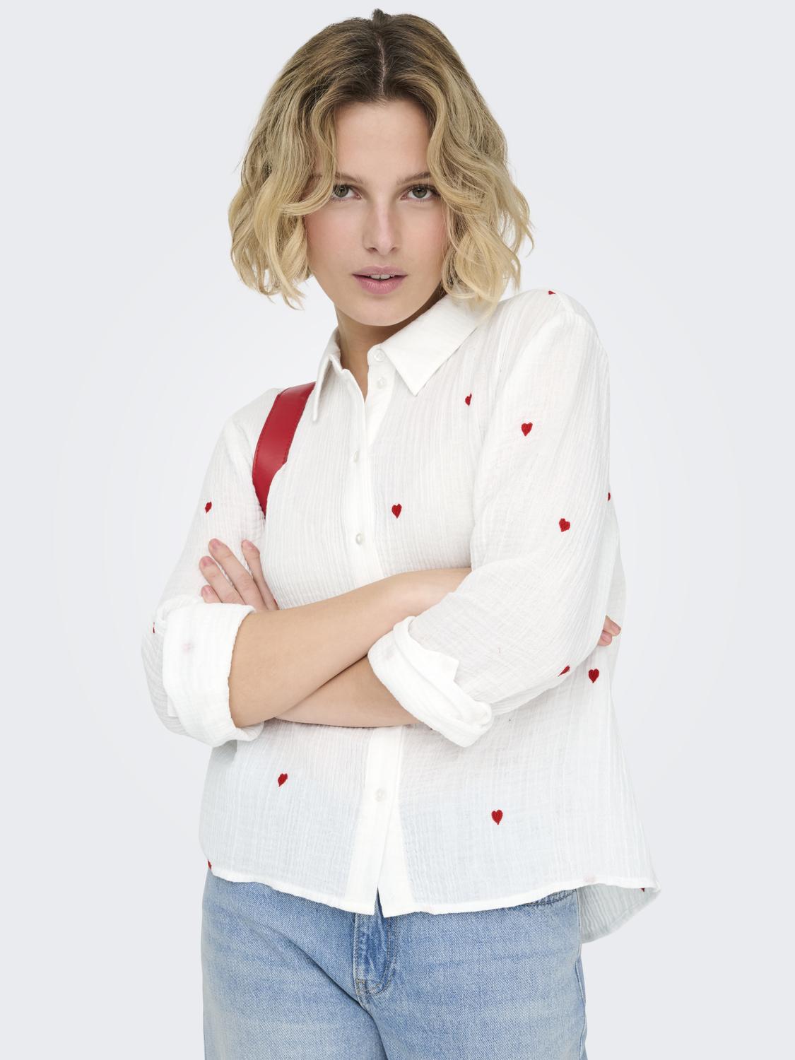 ONLHEART L/S SHIRT NOOS WVN - 5