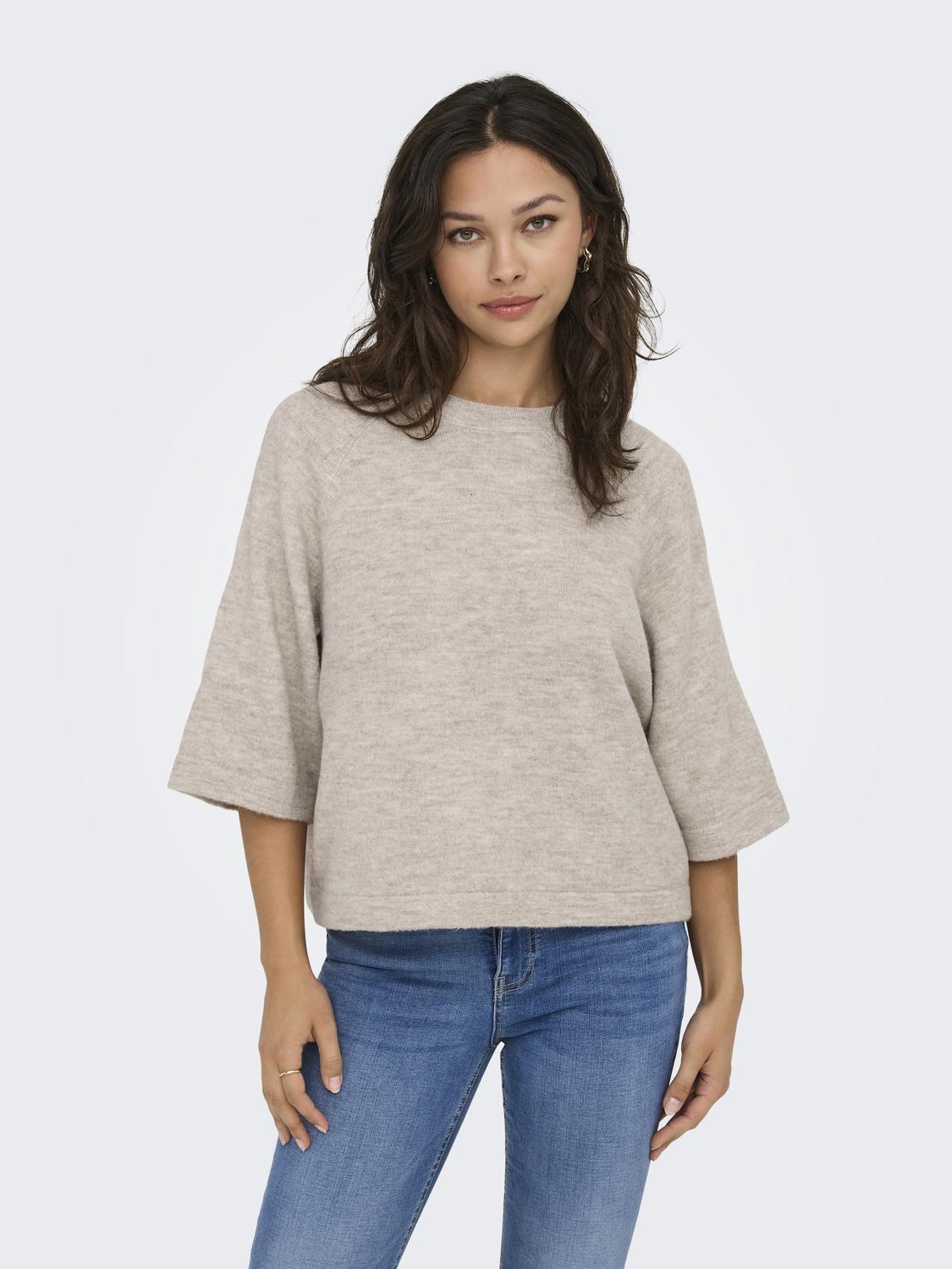 ONLSIMONI 3/4 PULLOVER KNT NOOS - 5