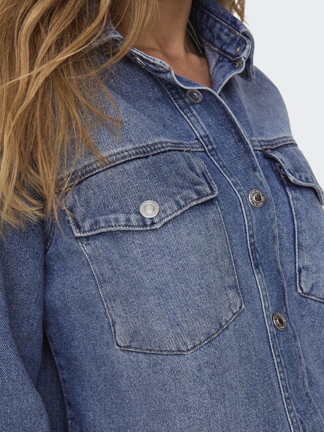 ONLELLA L/S POCKET SHIRT TAI519 DNM NOOS - 4
