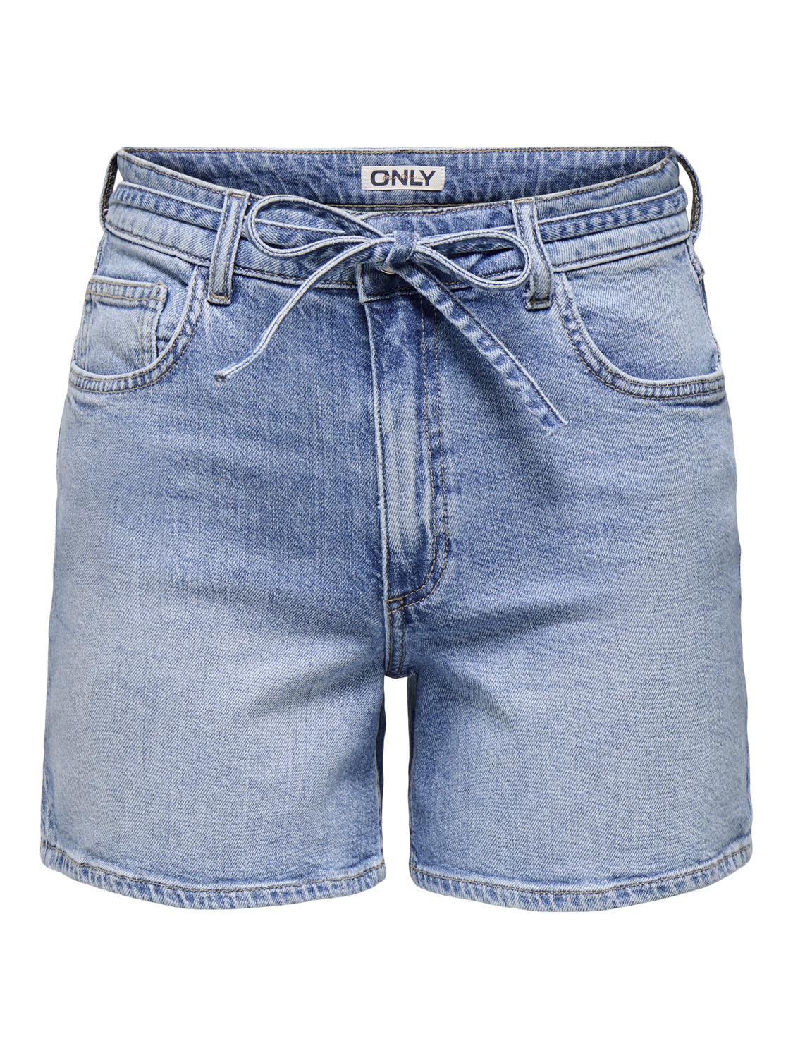 ONLGIANNA Denimshorts med bælte i midten af taljen inkluderet