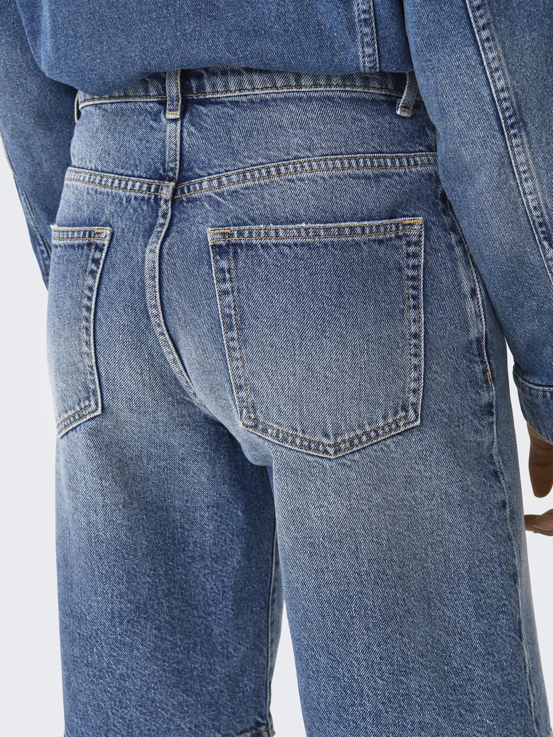 ONLMATE Mid Waist Denim Shorts for hverdagsbruk - 5