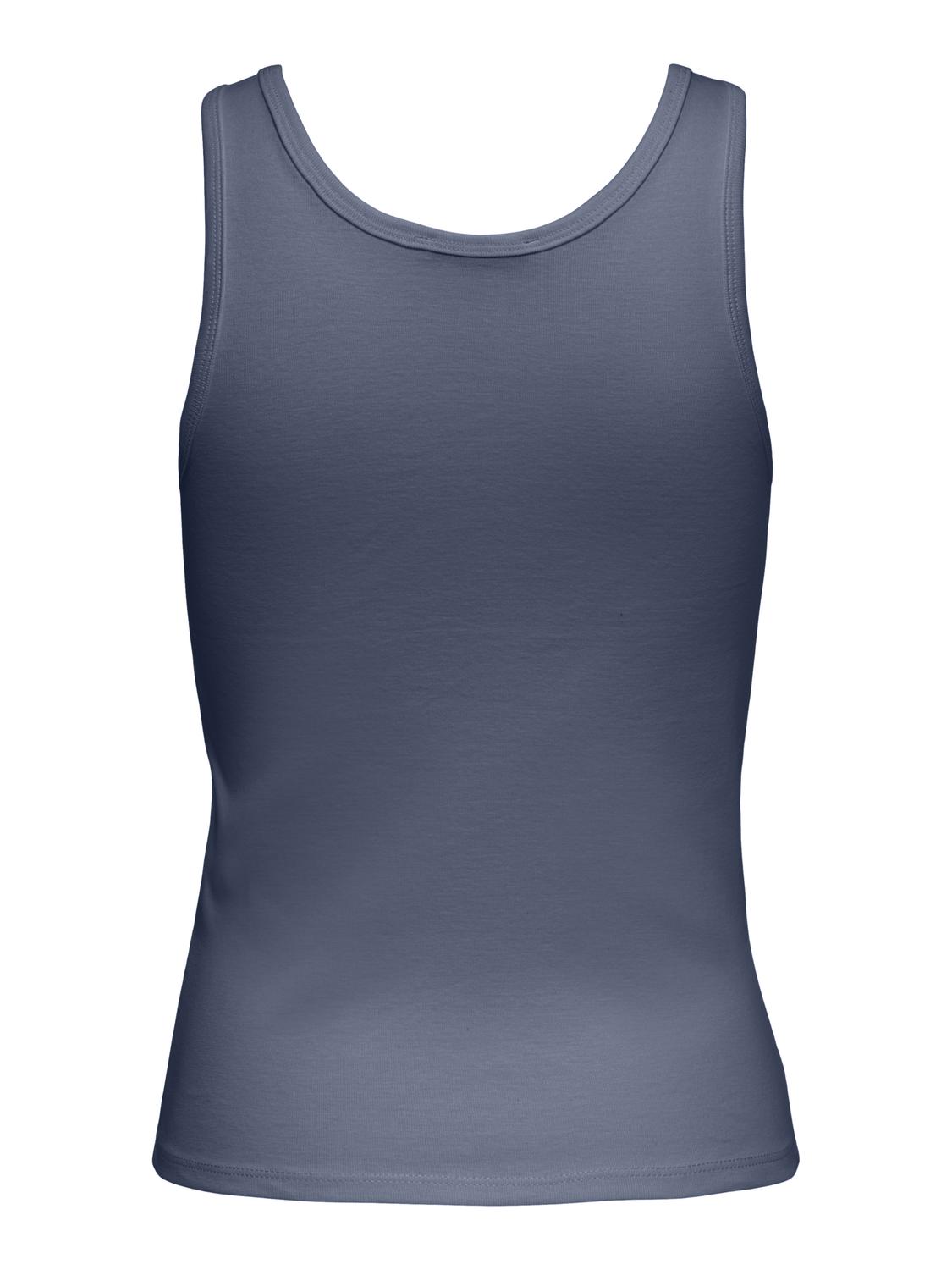 PGLUCIA Komfortabel Regular Fit Basic O-hals tanktop - 2